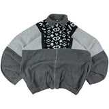 1888 Vintage Grey Pattern Fleece (XL)