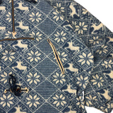 Wildlife Vintage Deer Pattern Fleece (XXL)