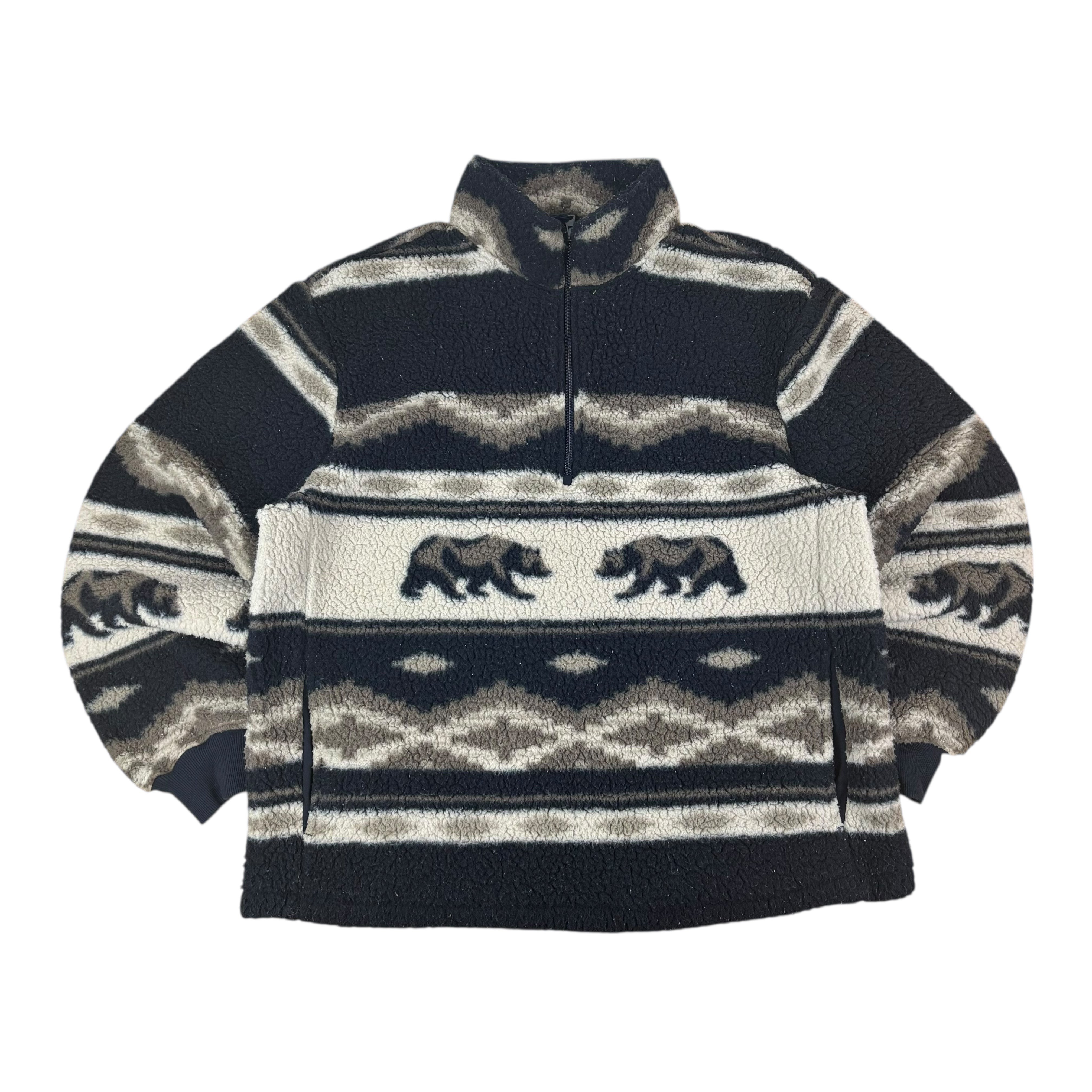 Old Navy Vintage Bear Pattern Fleece (M)