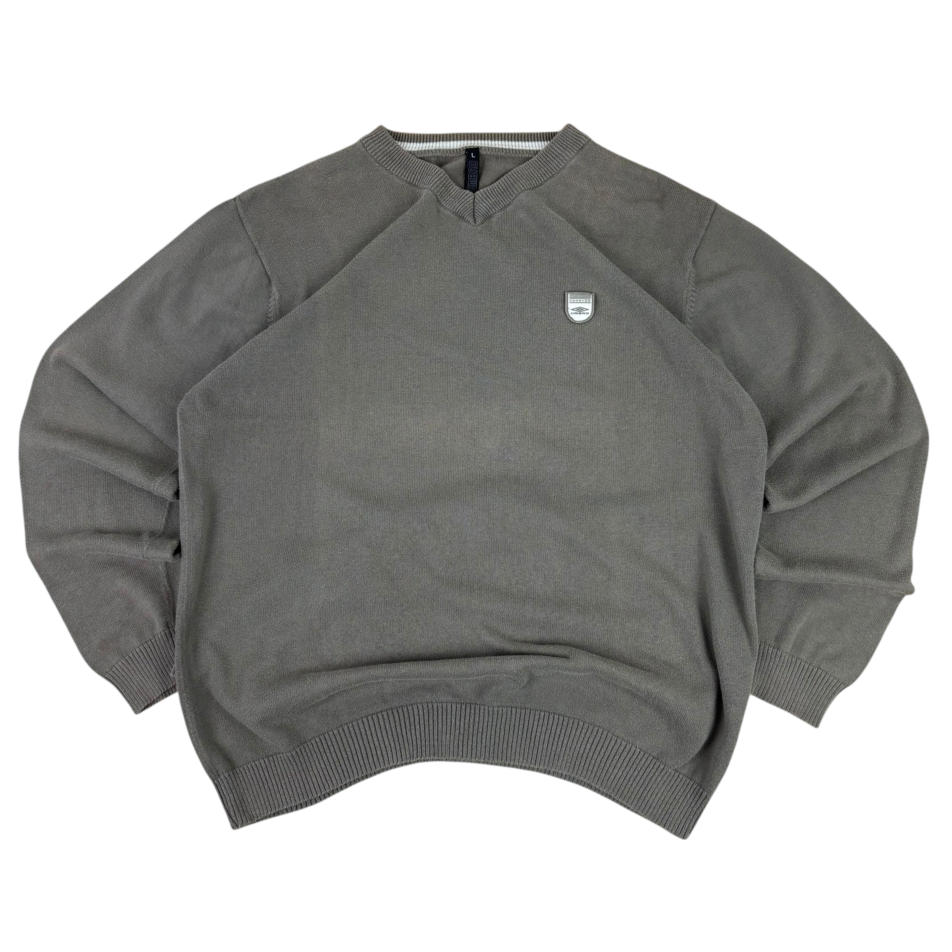 Umbro 90s Brown Knitted Sweater (L)