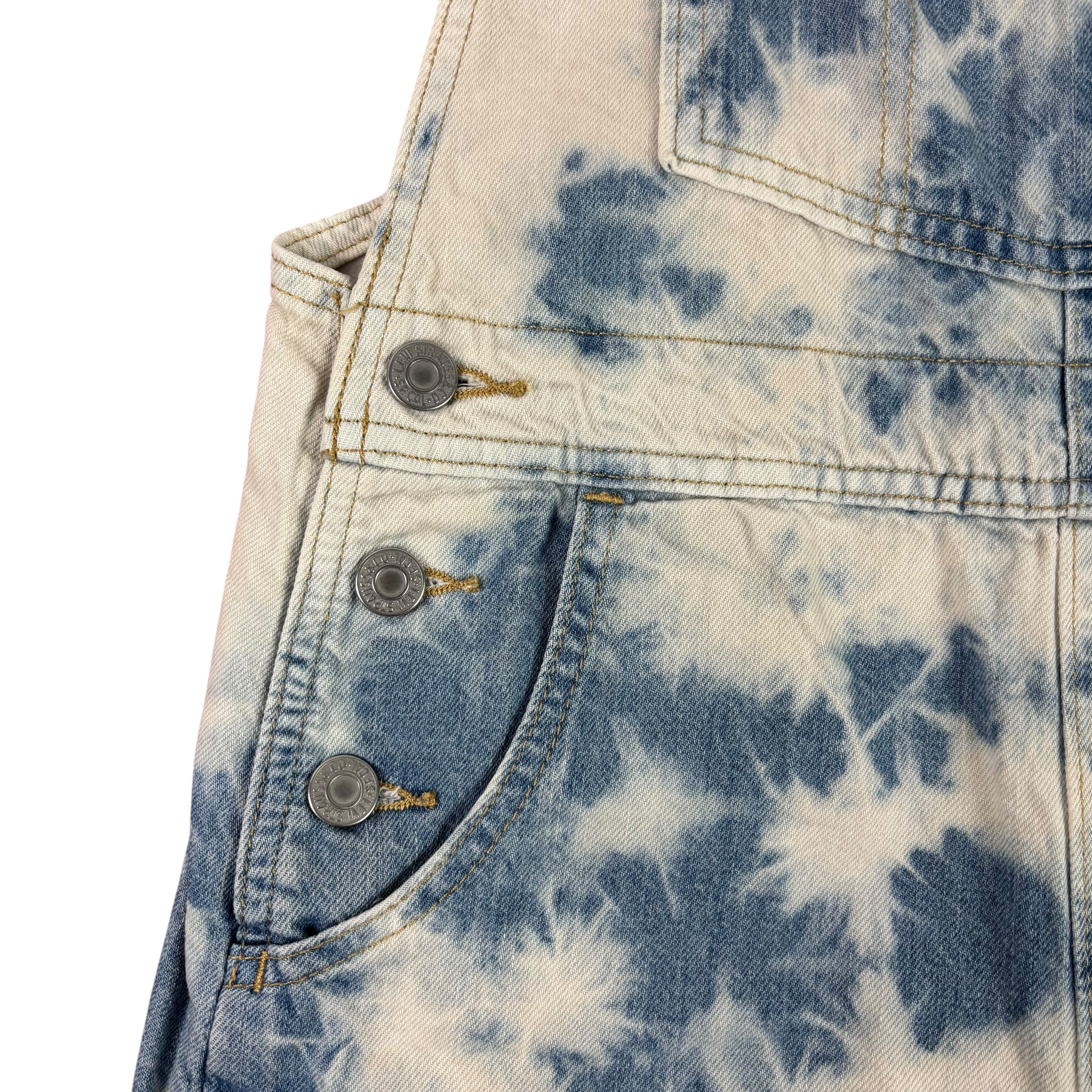 Levi’s Bleach-Dyed Denim Dungarees (Women’s XS)