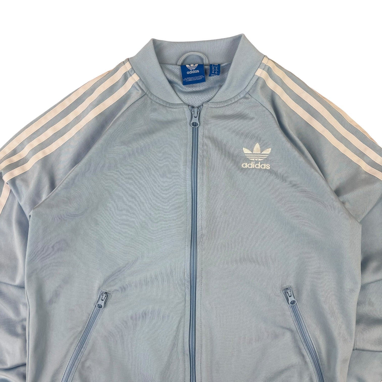 Adidas Baby Blue Bomber Track Jacket (Women’s S)