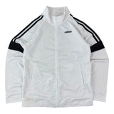 Adidas White Spell-Out Track Jacket (Women’s L)