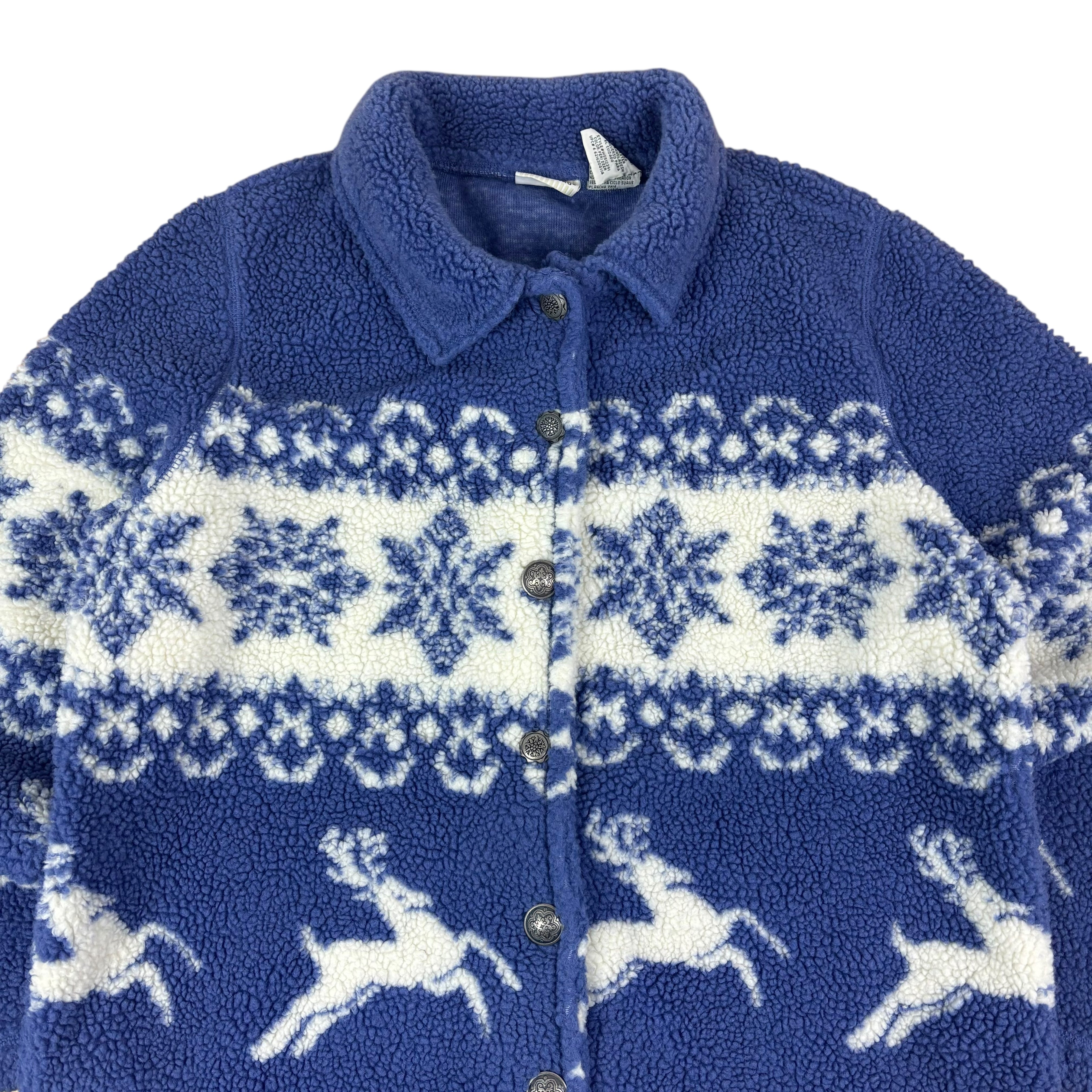 White Stag Vintage Deer Pattern Fleece (Women’s L)