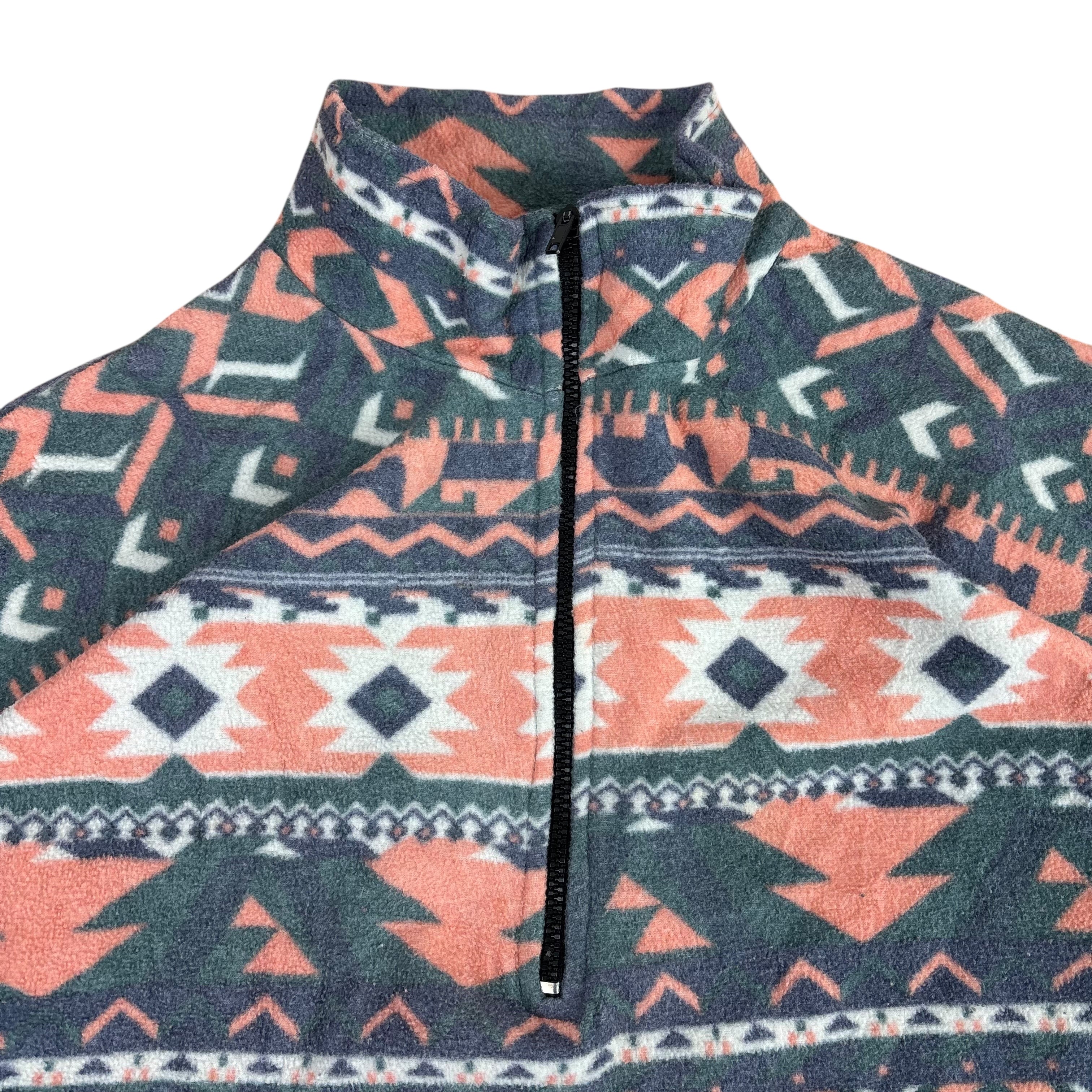 New Fast Vintage Q-Zip Pattern Fleece (XXL)