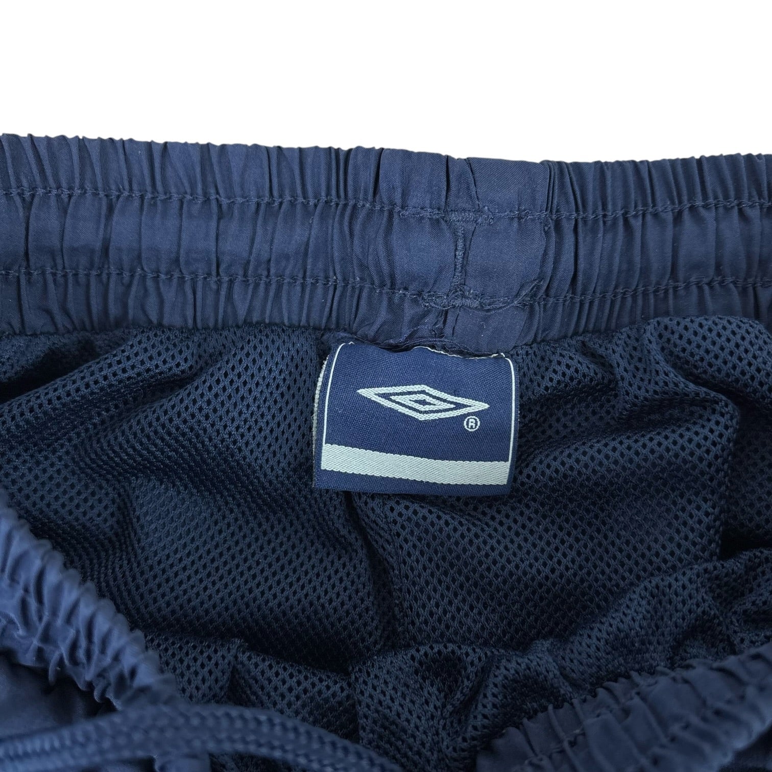 Umbro Y2K Navy Wide-Leg Baggy Trackies (M)