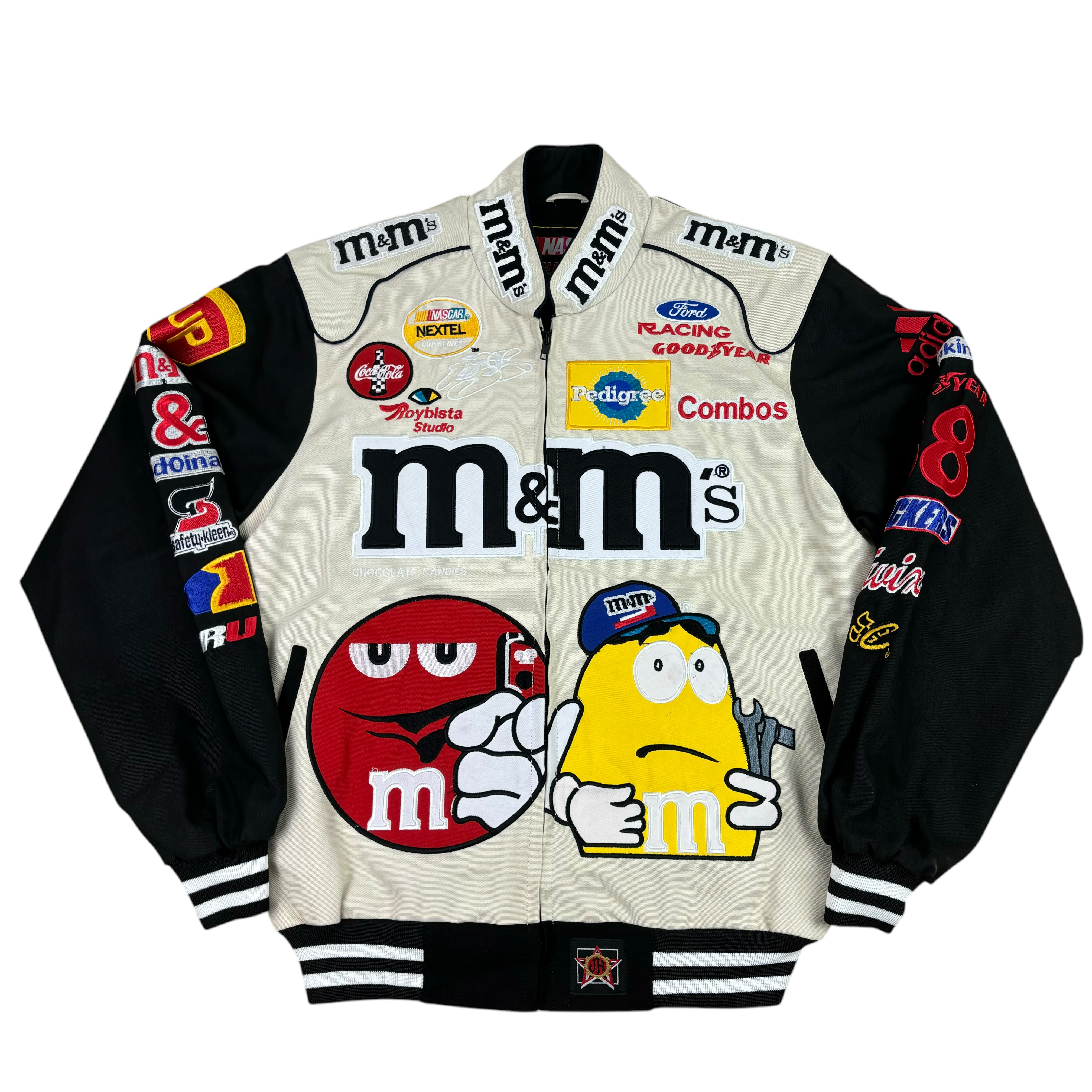 NASCAR Elliot Sadler M&Ms Ford Racing Jacket (L)