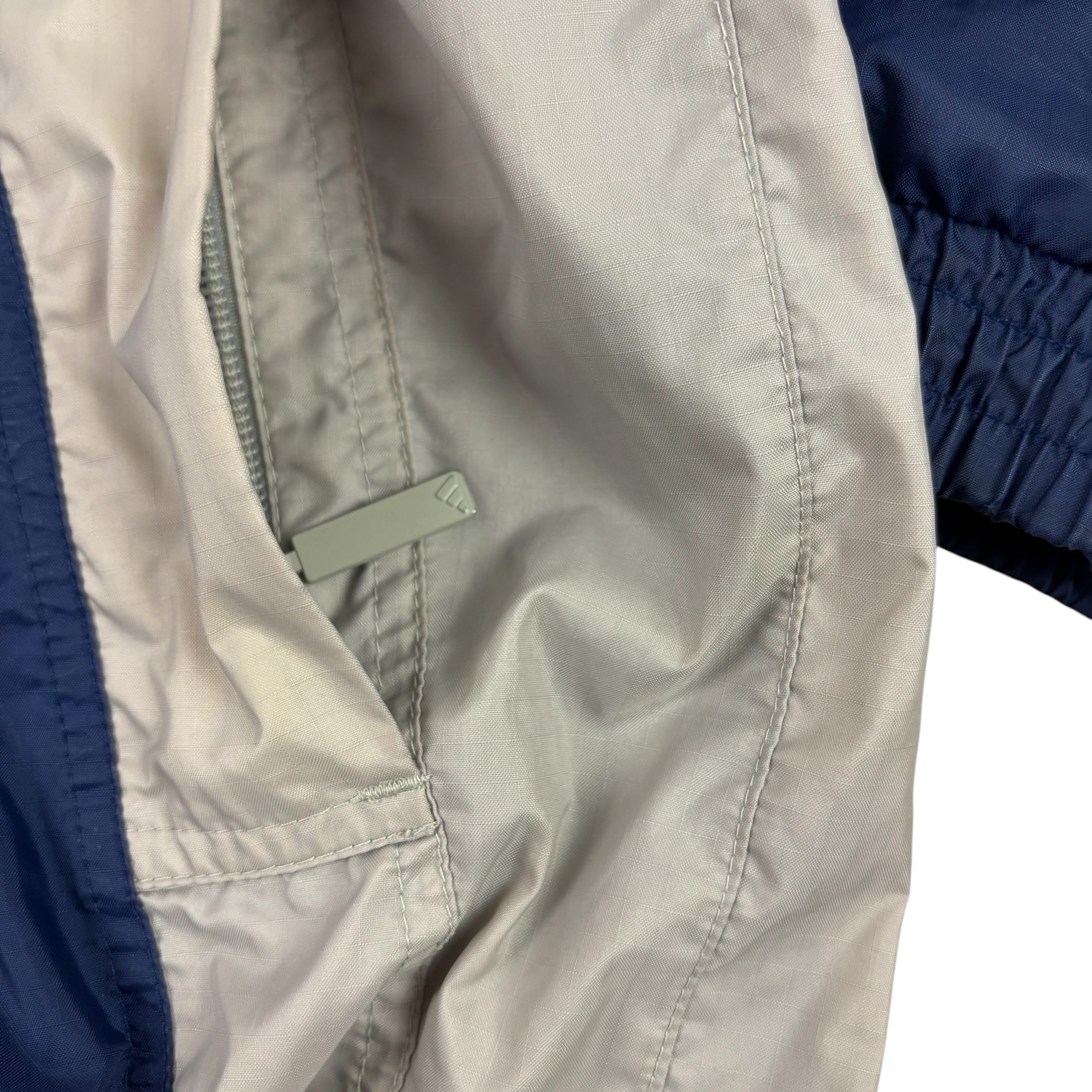 Adidas Y2K Navy Fleece-Lined Q-Zip Jacket (S)