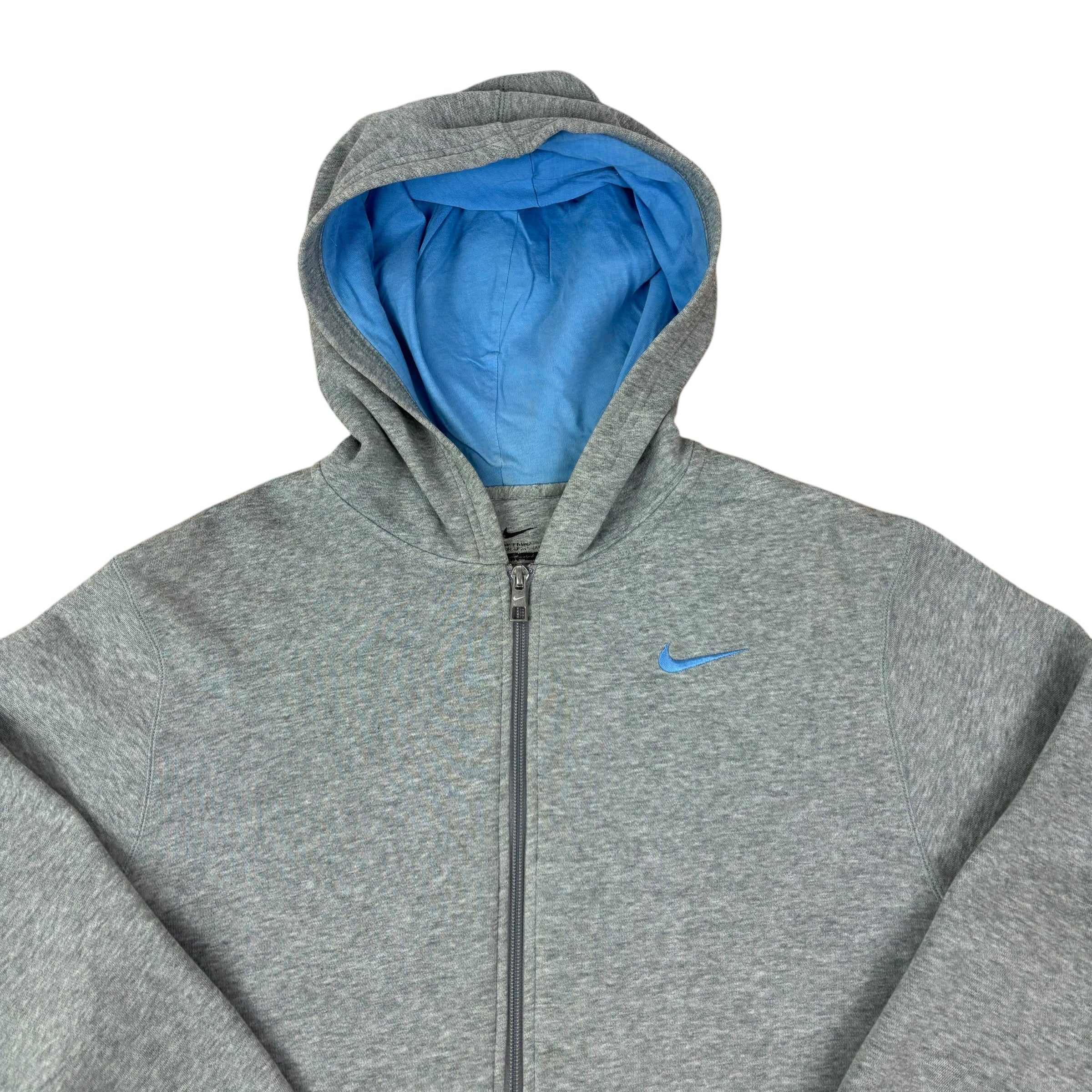 Nike Y2K Blue Logo Hoodie (Women’s XL)