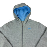 Nike Y2K Blue Logo Hoodie (Women’s XL)