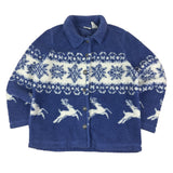 White Stag Vintage Deer Pattern Fleece (Women’s L)