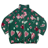 Vintage Green Winter Pattern Fleece (Women’s L)