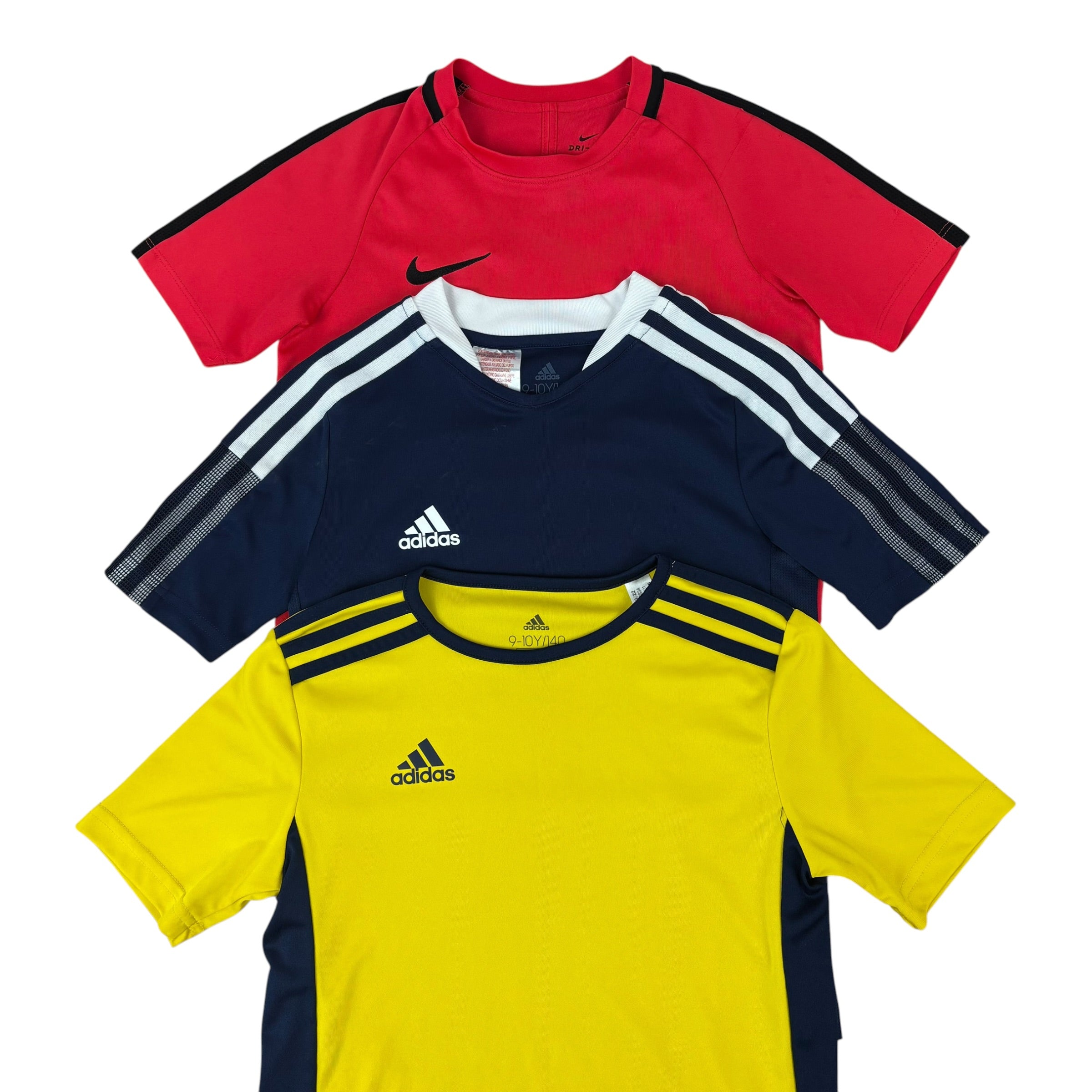 3x Nike & Adidas Sports Tees (8-10yrs)