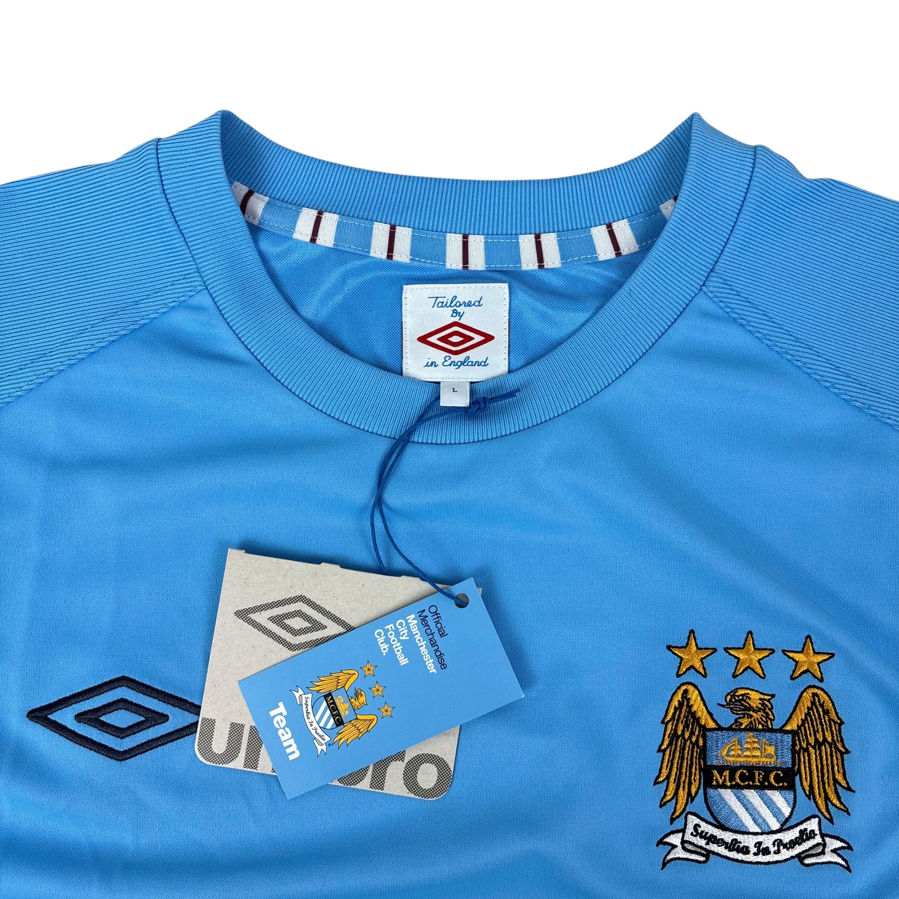 Umbro Manchester City FC 2009/10 Home Jersey Vest BNWT (L)