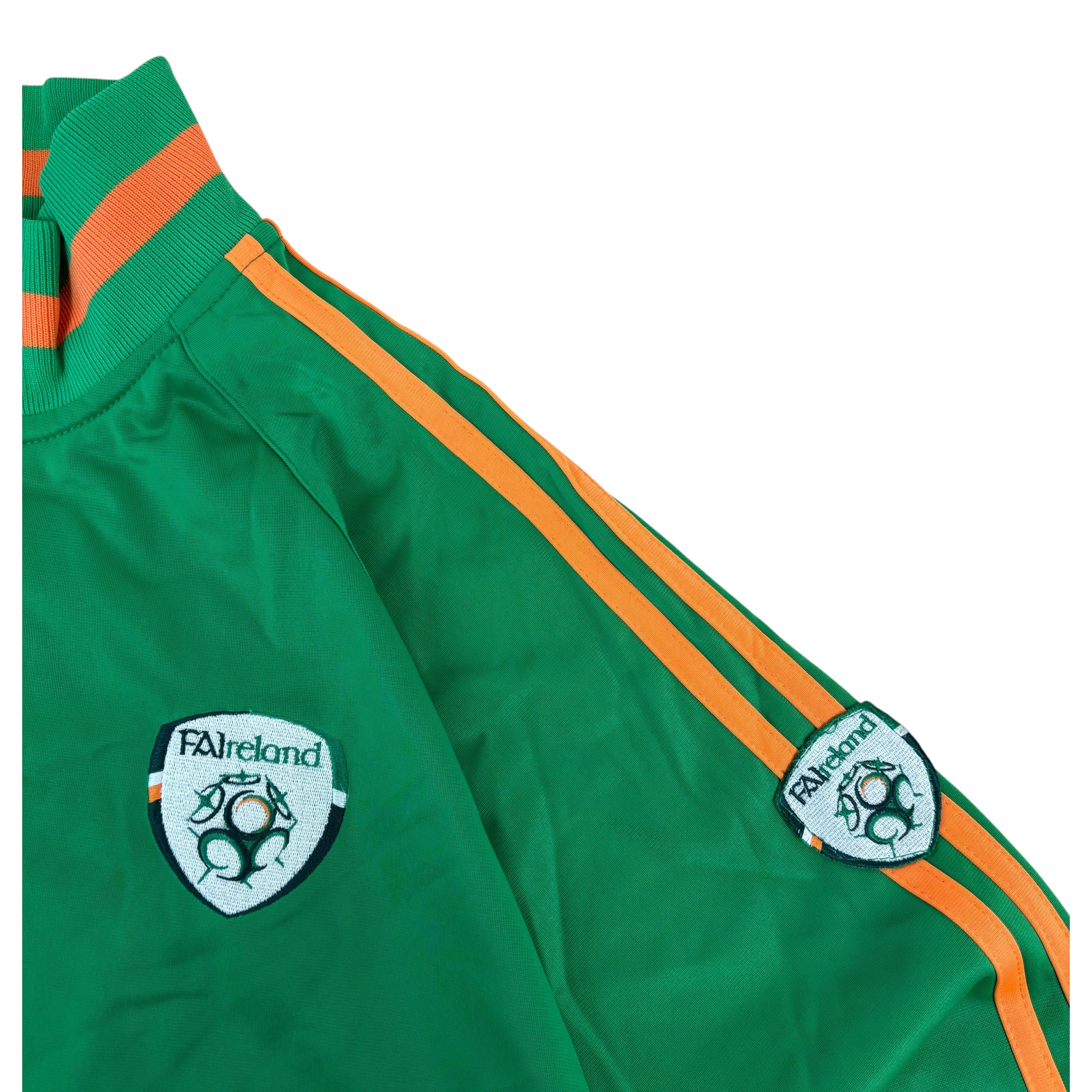 World-Soccer Ireland Football FAI 2004/06 Retro No.10 Track Jacket (XXL)