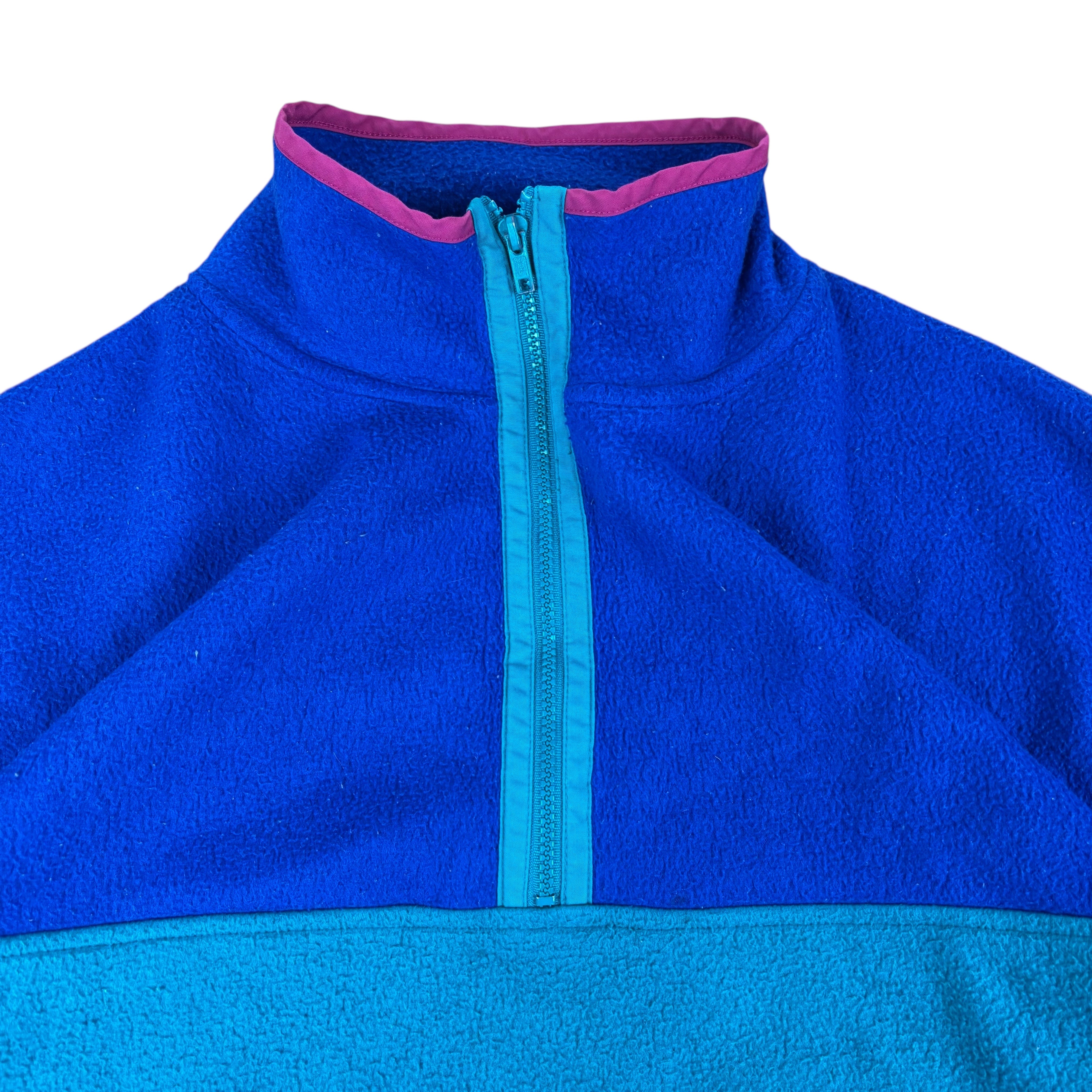 Active Wear Vintage Q-Zip Colourblock Fleece (L)