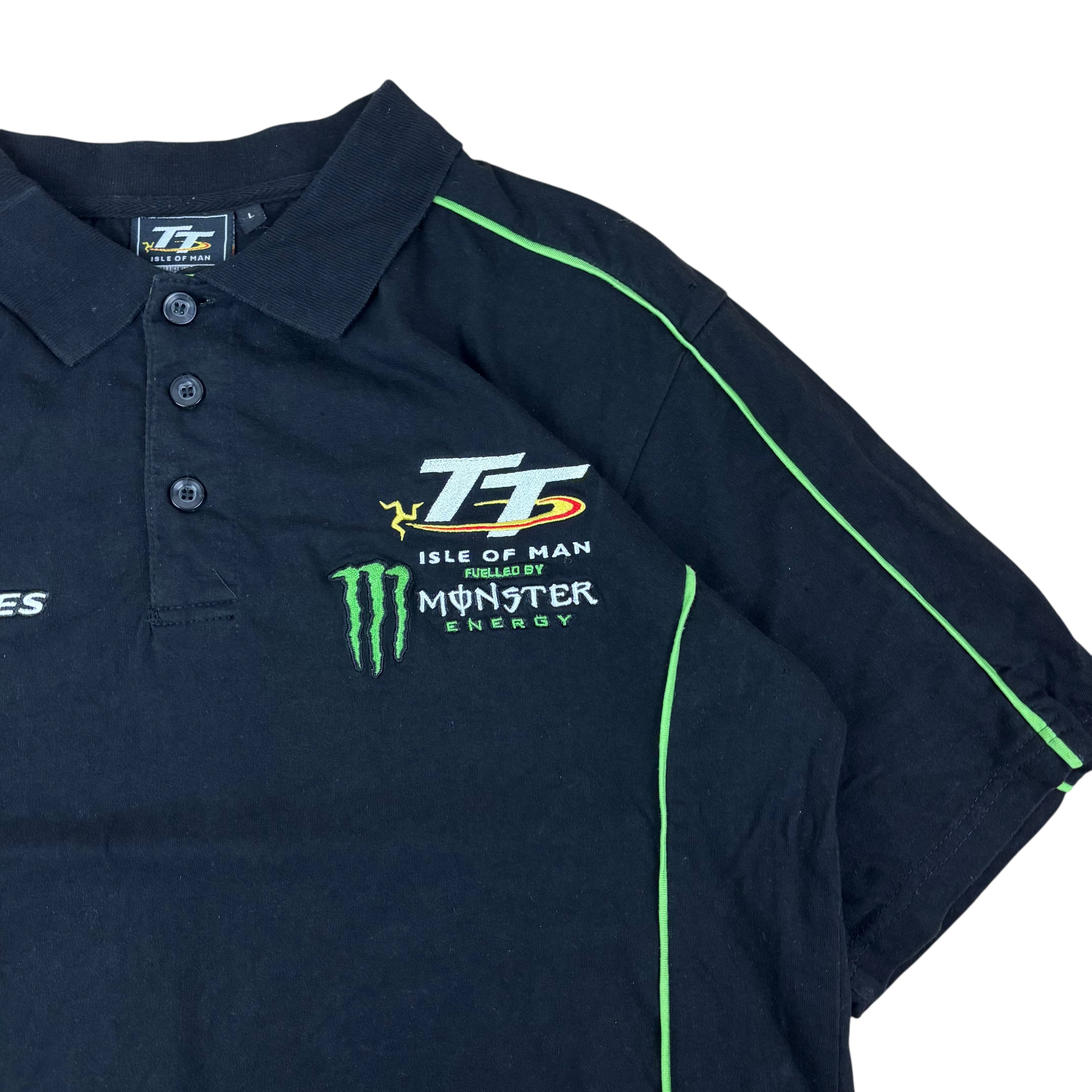 Isle of Mann TT Road Races Monster Racing Polo Shirt (L)
