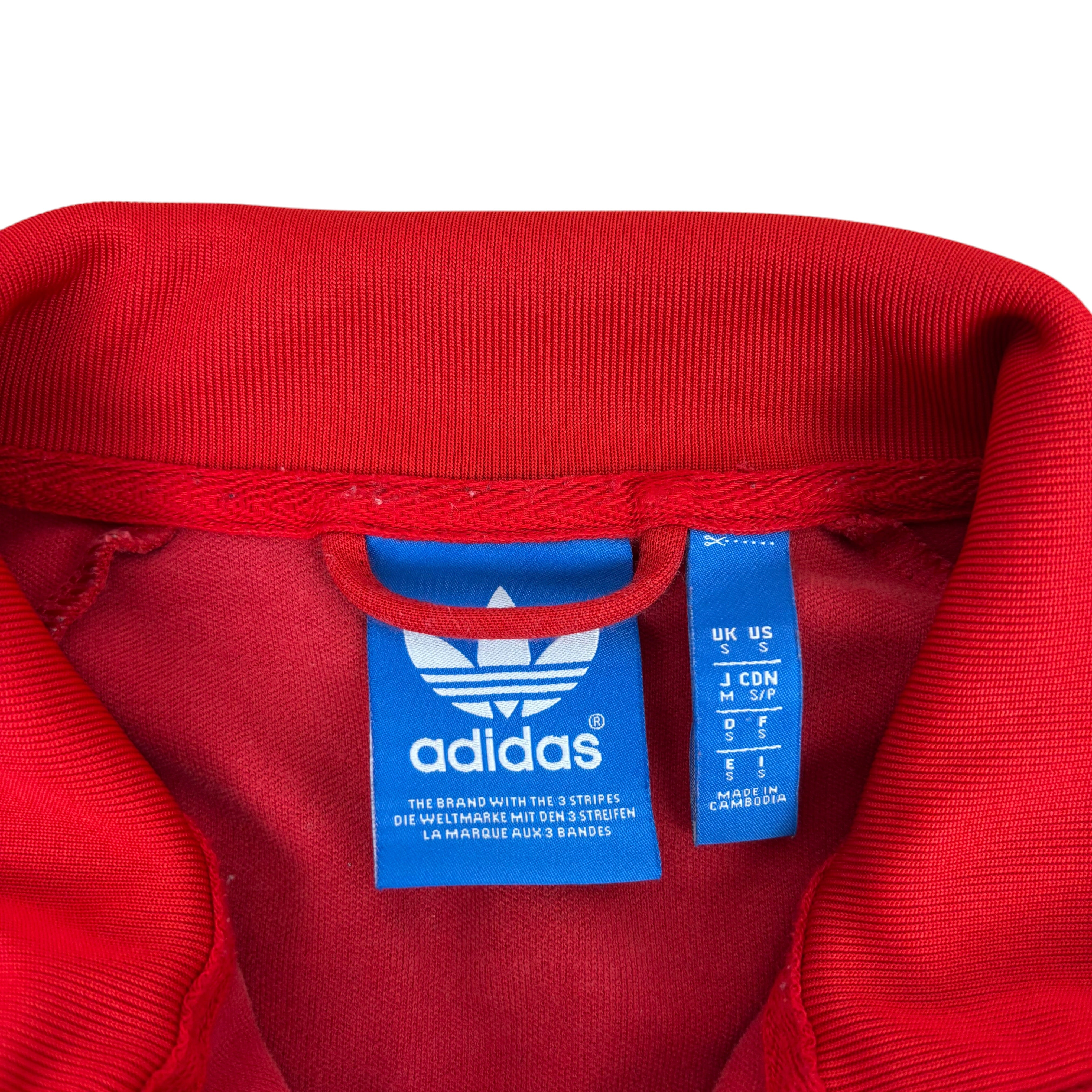 Adidas Y2K Red Logo Track Jacket (S)
