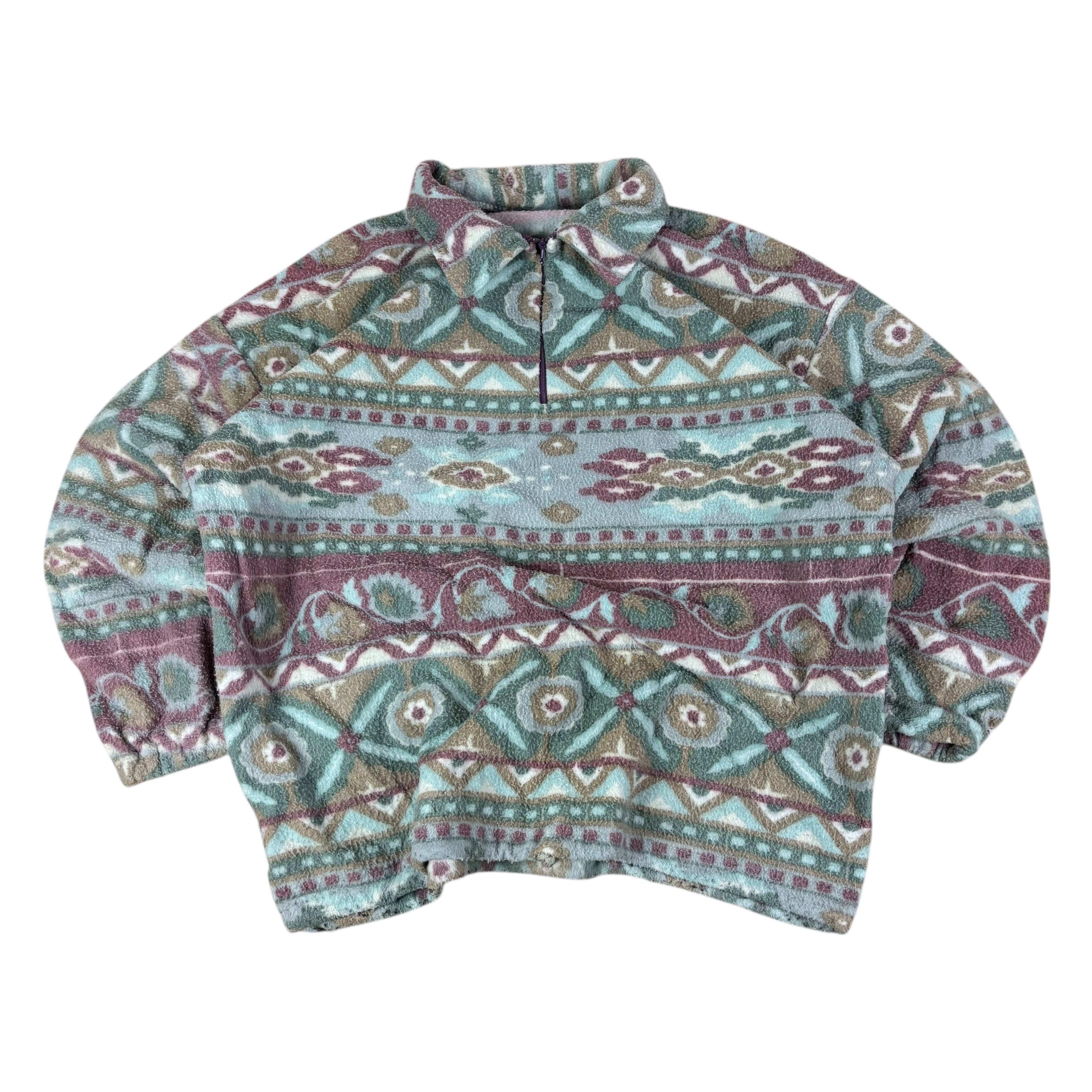 Vintage Q-Zip Pattern Fleece (Women’s L)