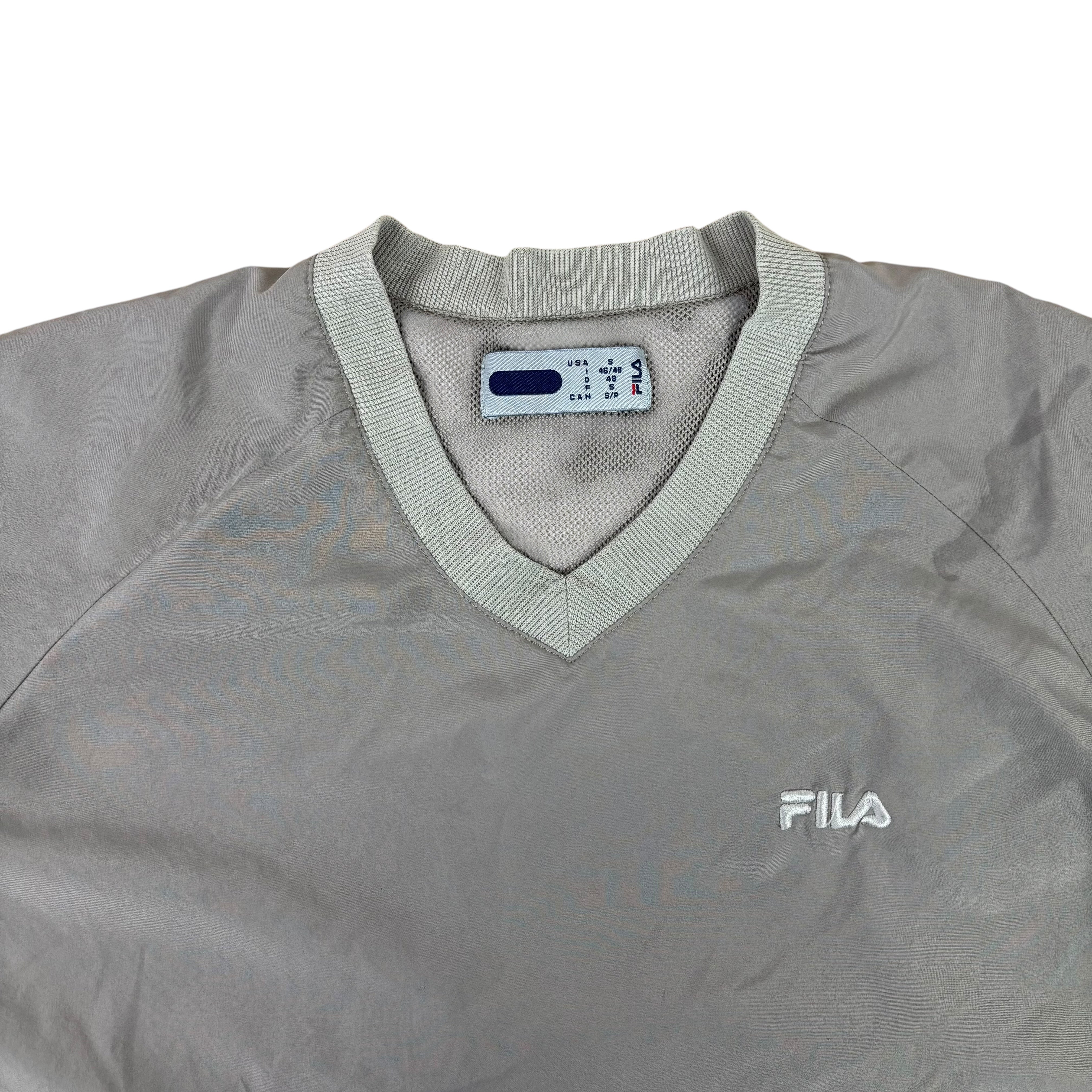 FILA Grey Y2K Pull-Over Windbreaker (S)