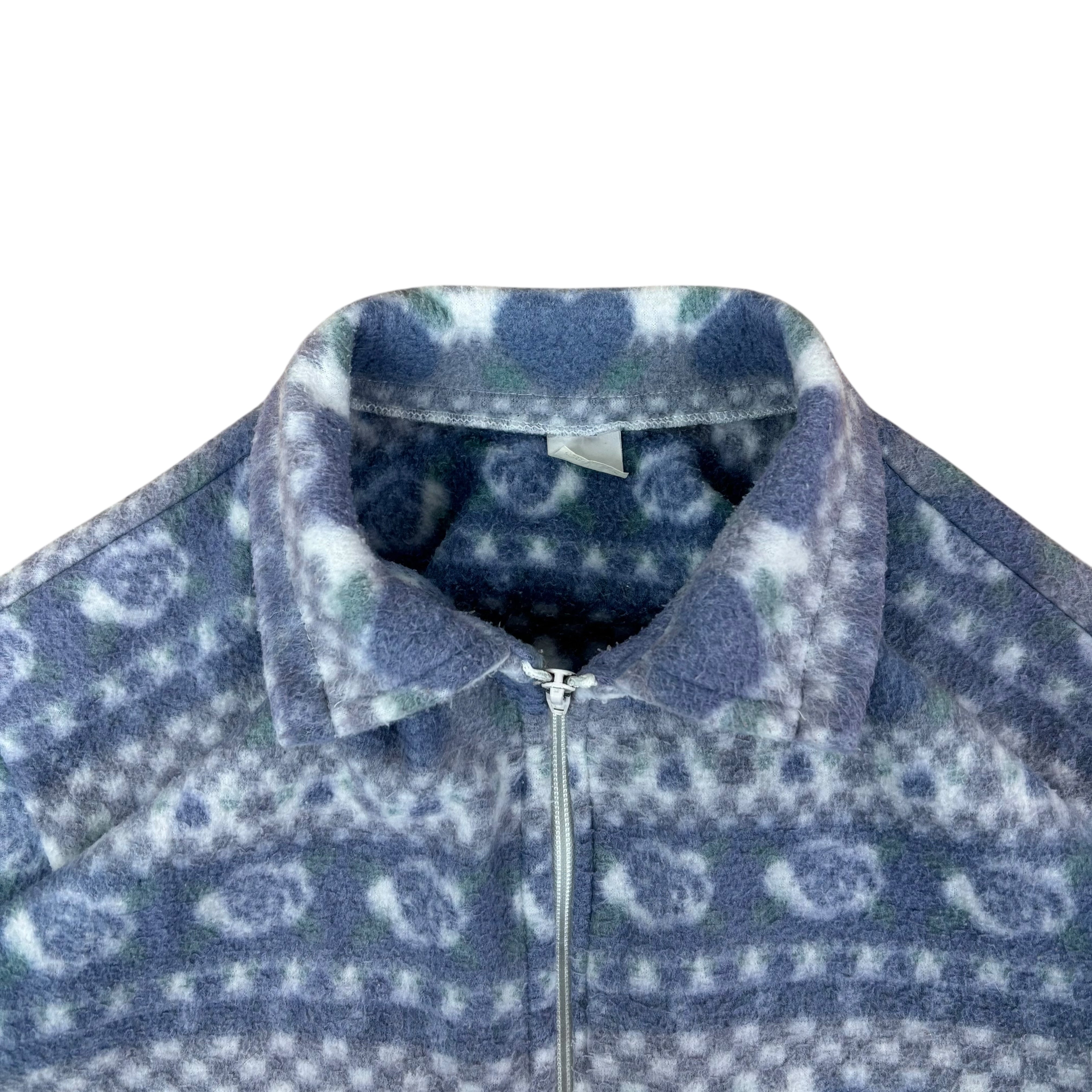 Vintage Blue Pattern Fleece (S)