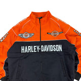 Harley Davidson 100 Year Anniversary 2003 Orange Racing Jacket (M-XL)