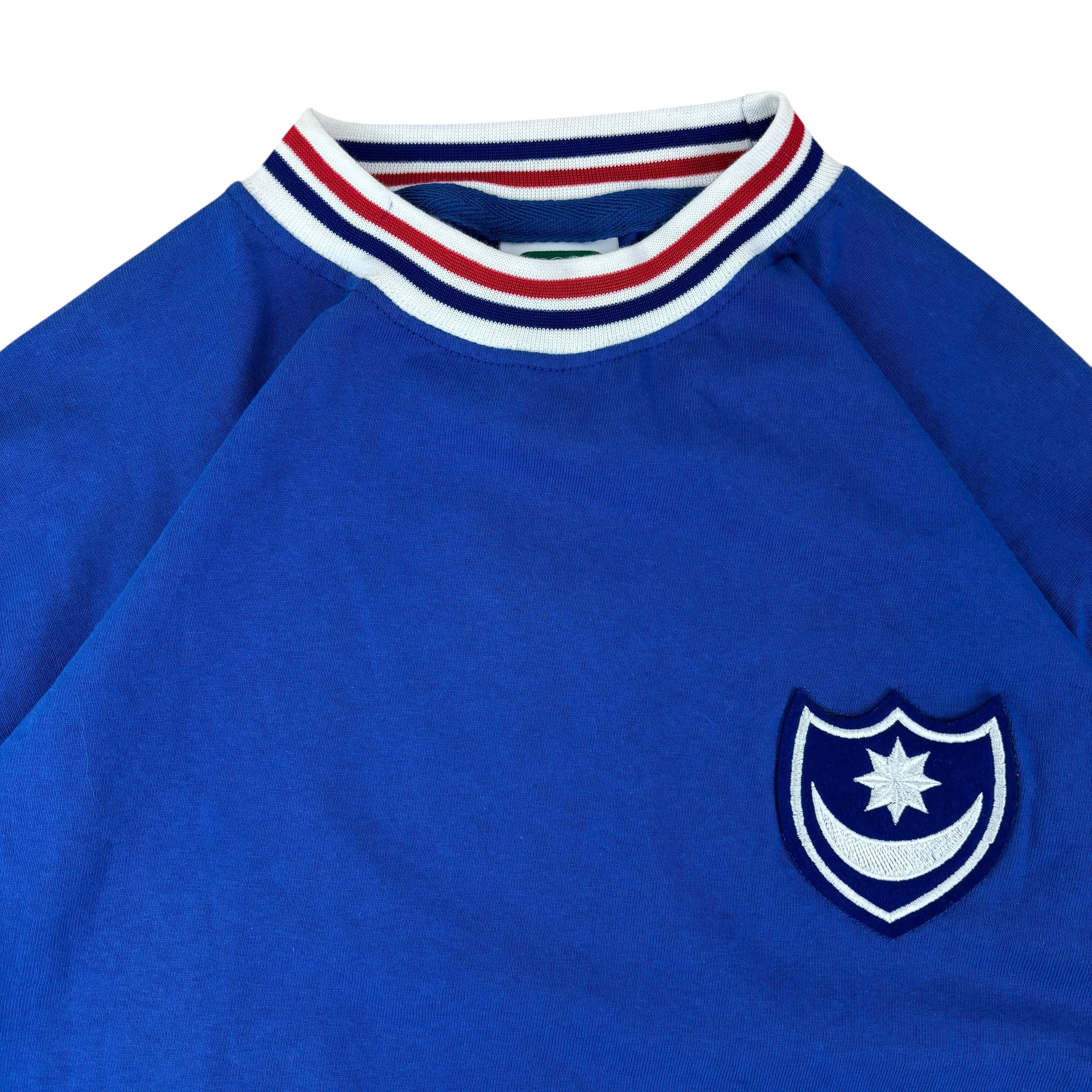 Score Draw Portsmouth FC 1960/70 Official Retro Home Jersey (M)