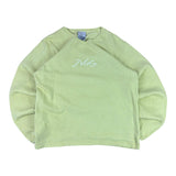Nike Y2K Lime Green Spell-Out Sweater (Women’s M)