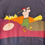 FILA 80s Golf Scene Knitted Sweater (M)