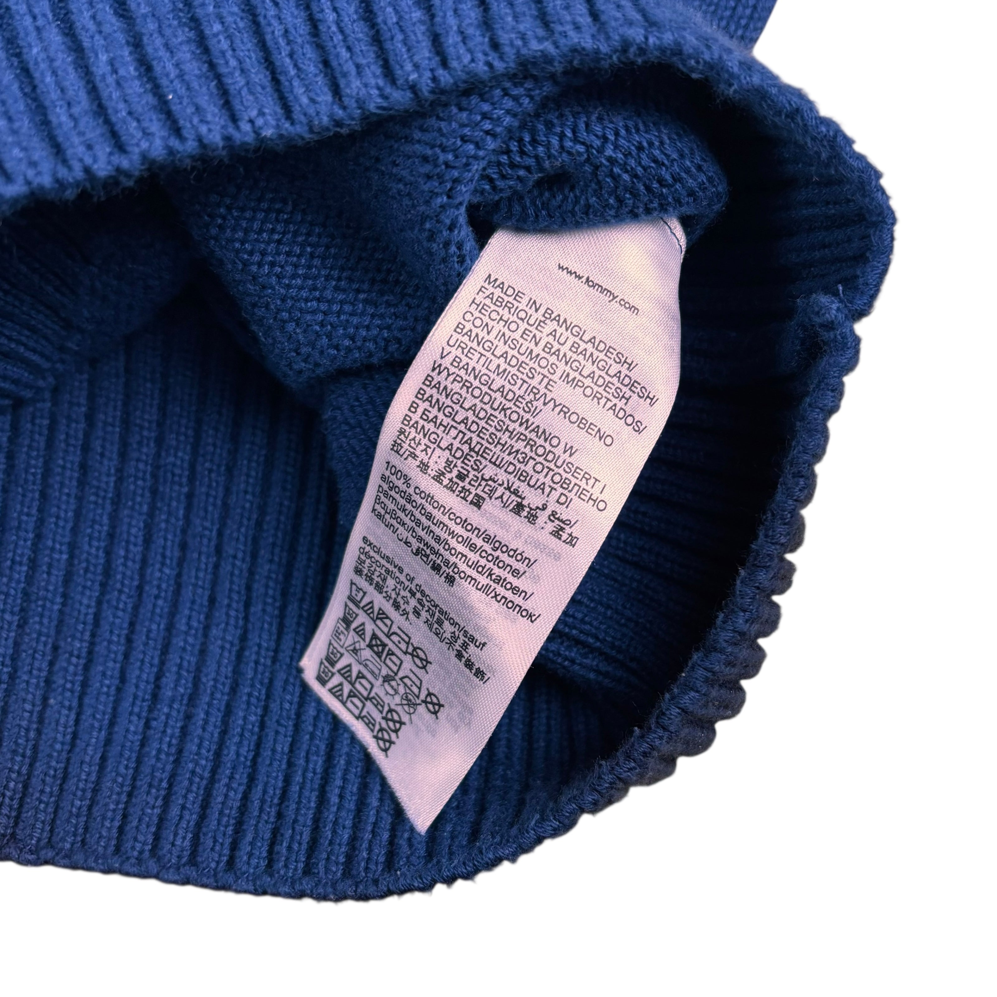 Tommy Hilfiger Navy Knitted Sweater (4XL)