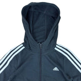 Adidas Black Zip-Up Logo Hoodie BNWT (11-12yrs)