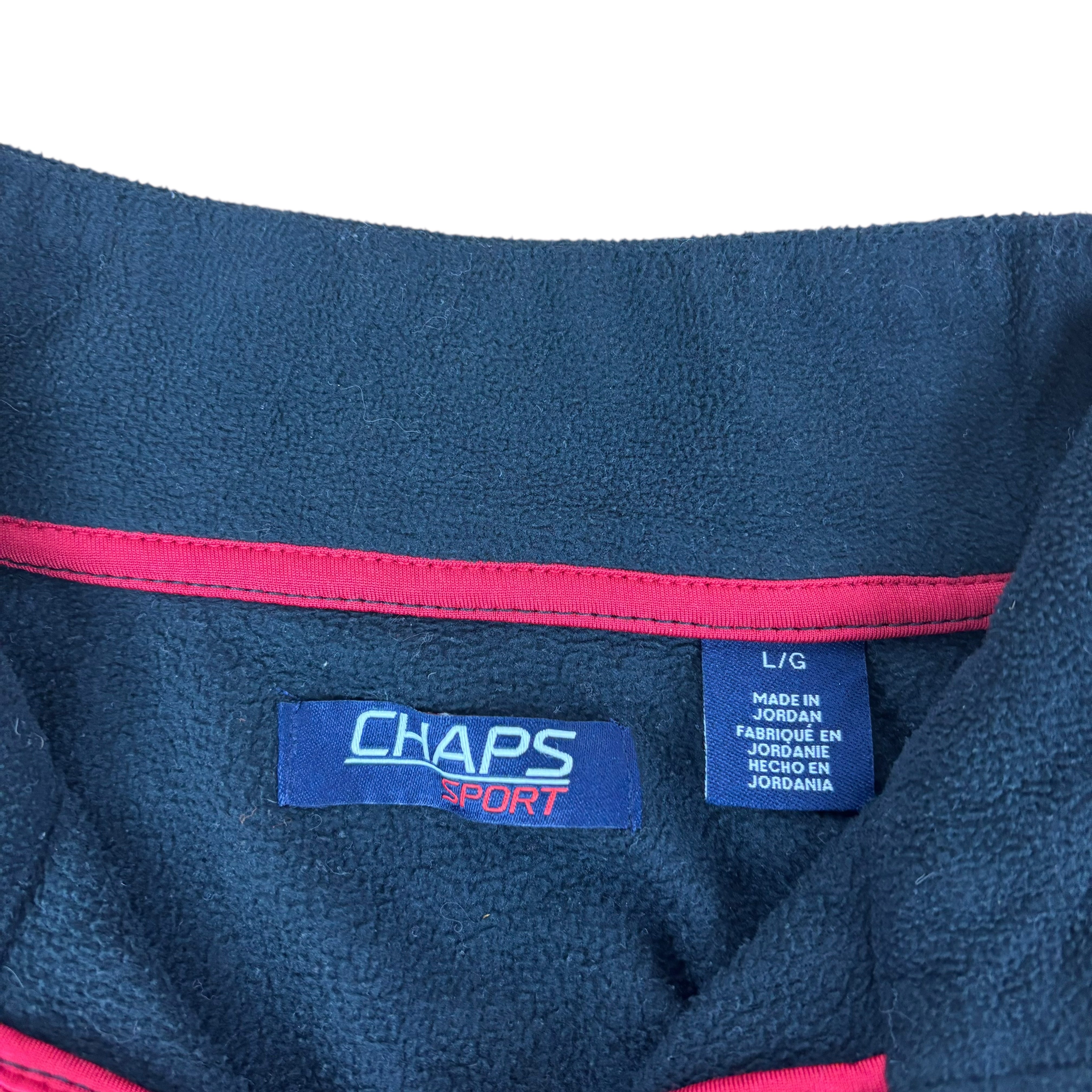 Chaps Sport Ralph Lauren Black Q-Zip Fleece (L)