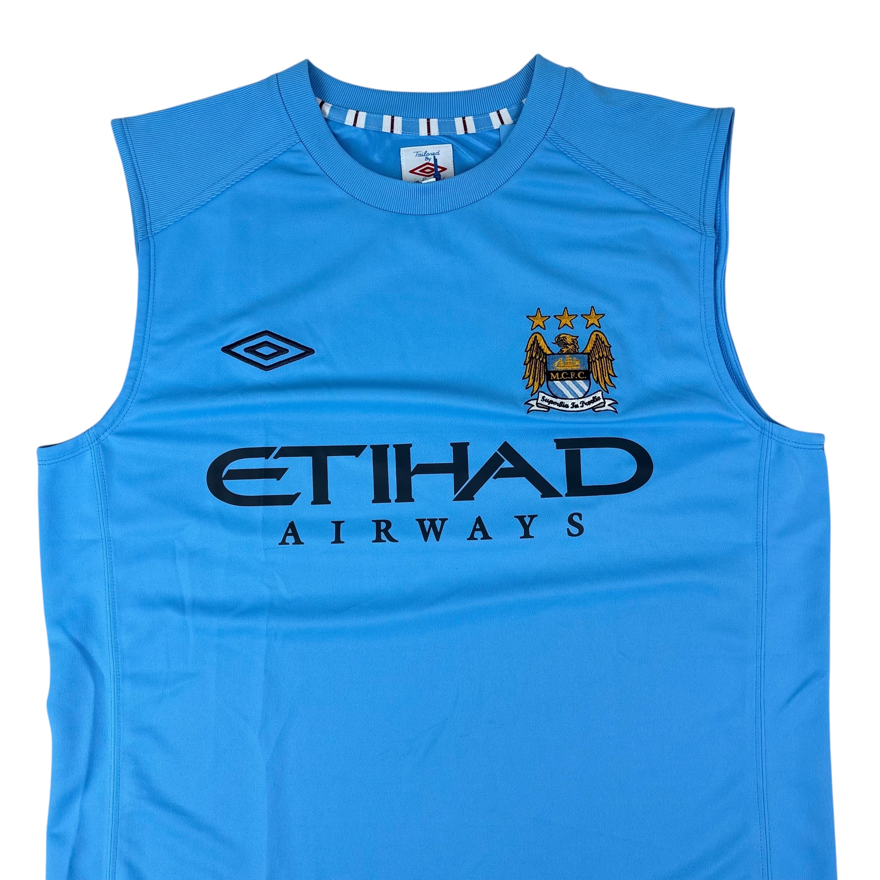 Umbro Manchester City FC 2009/10 Home Jersey Vest BNWT (L)