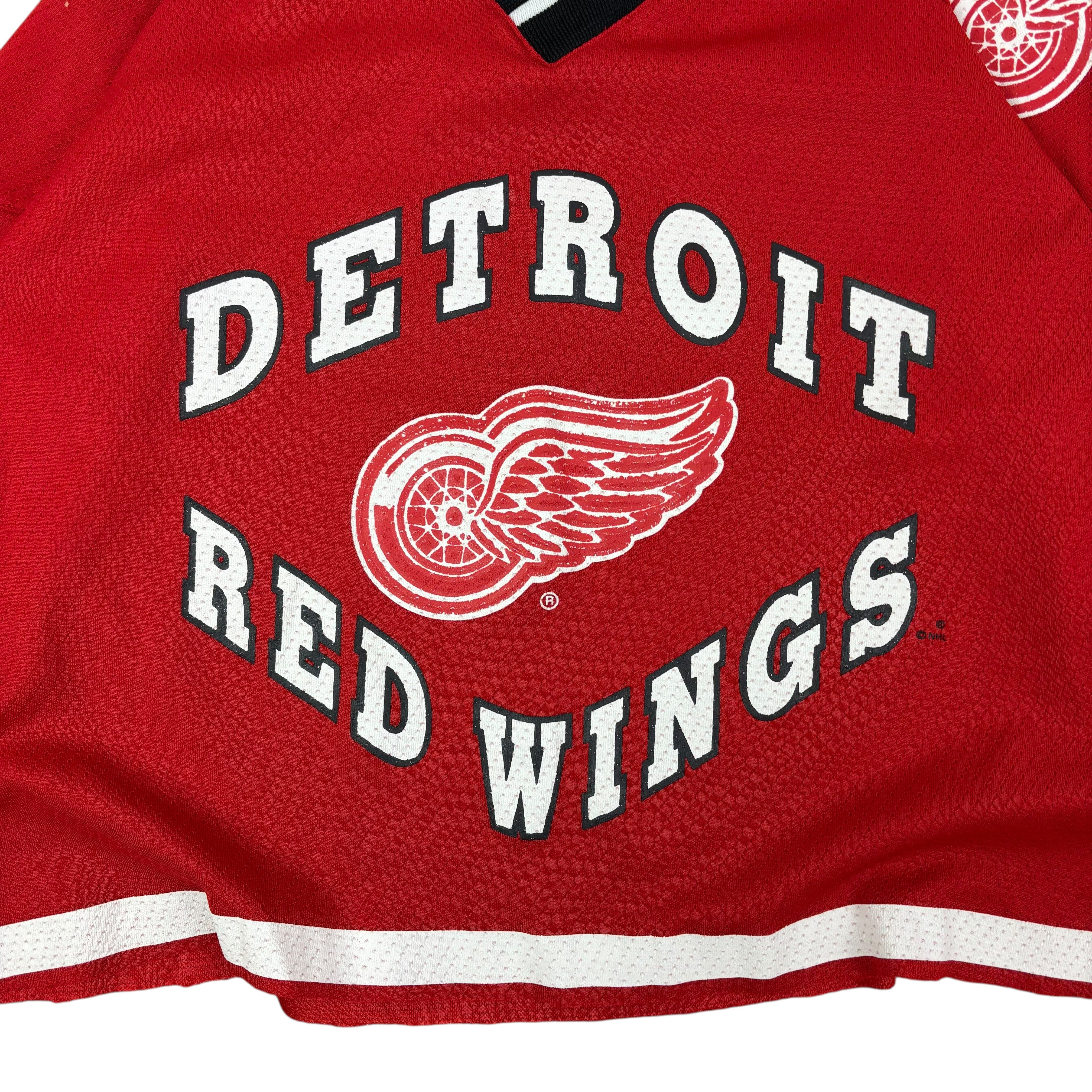 NHL Detroit Red Wings Y2K Reworked Cropped Jersey (Women’s M)