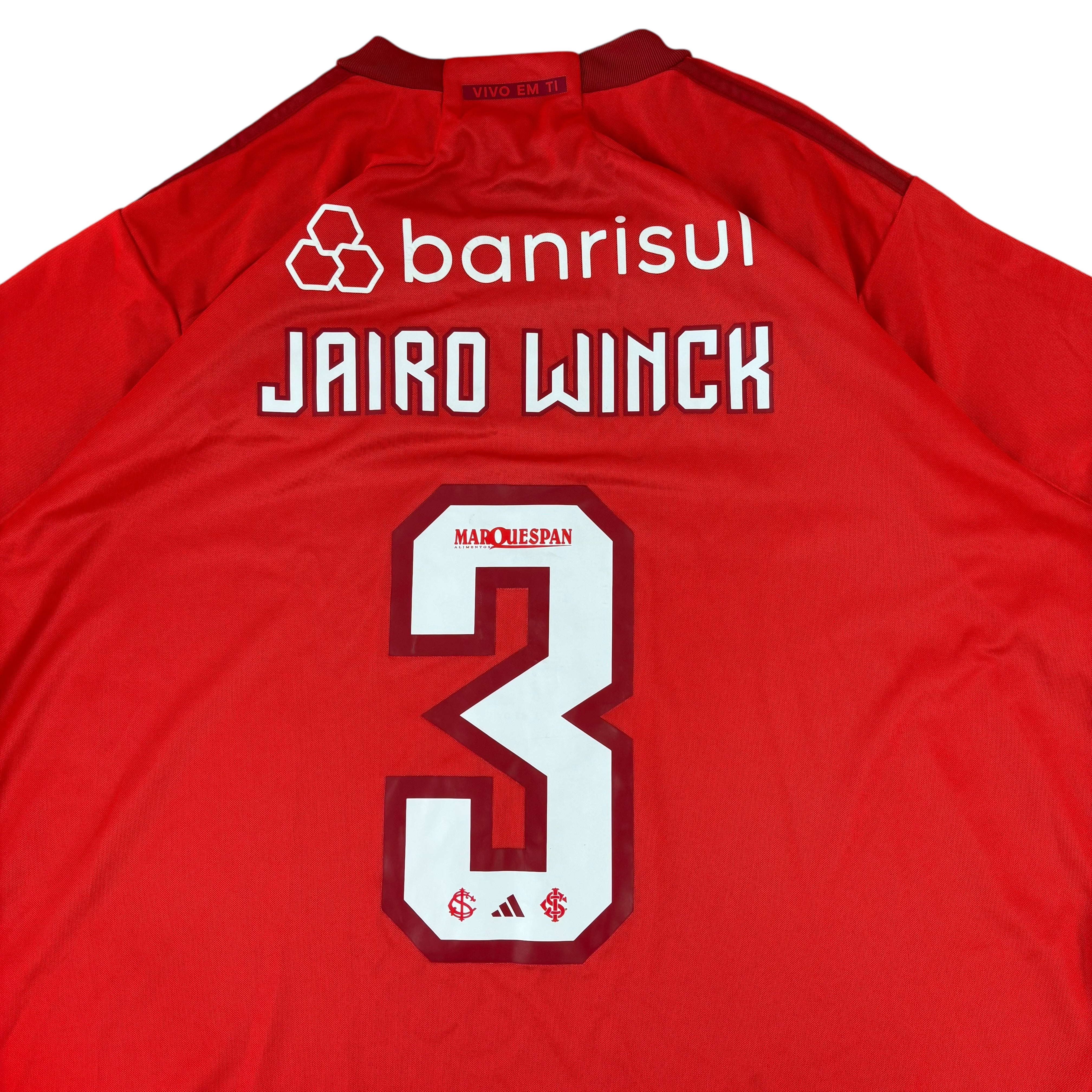 Adidas SC Internacional 2022/23 Jairo Winck No.3 Home Jersey (2XL)