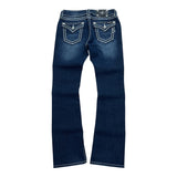 MissMe Y2K Distressed Boot-Cut Jeans (29”)