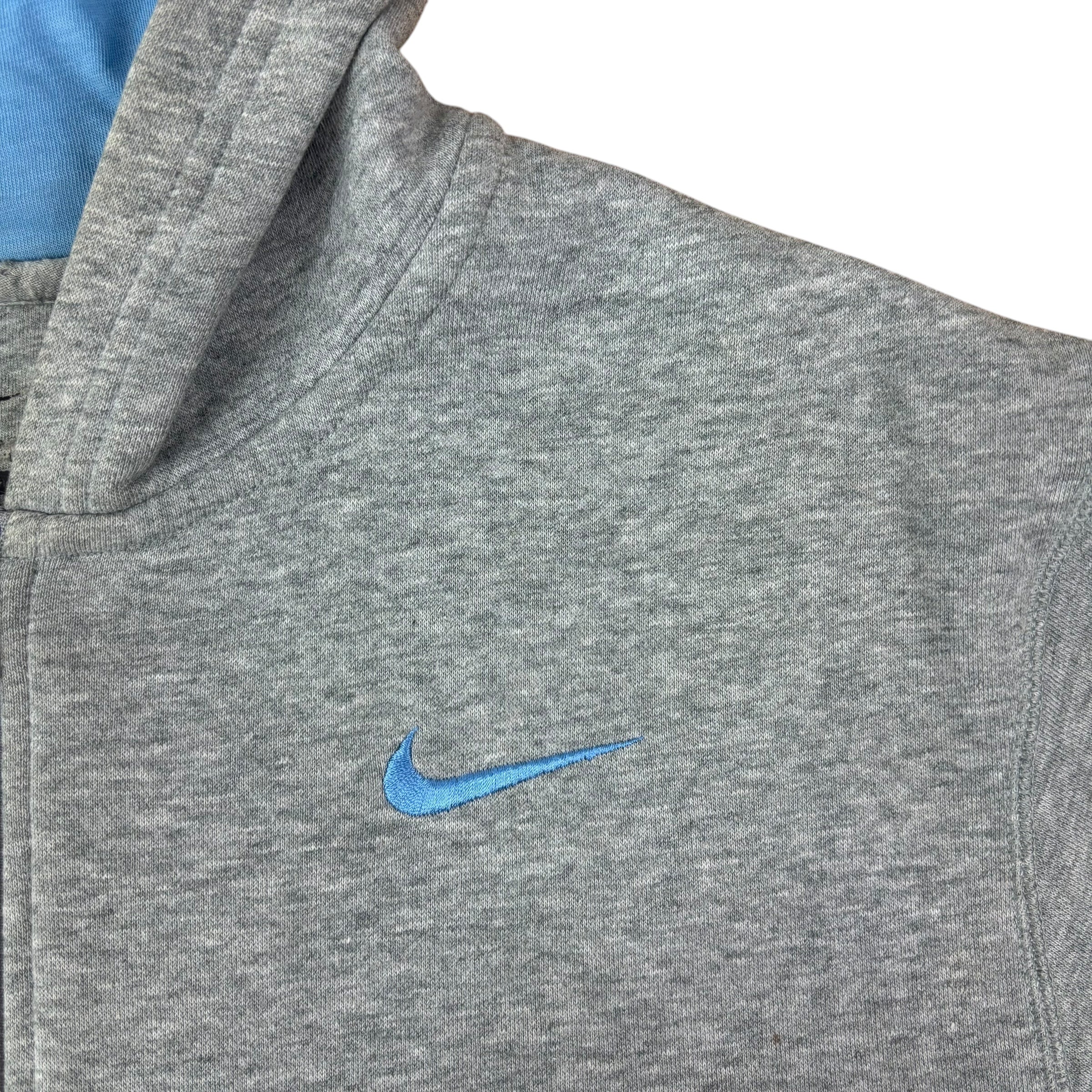 Nike Y2K Blue Logo Hoodie (Women’s XL)