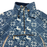 Wildlife Vintage Deer Pattern Fleece (XXL)