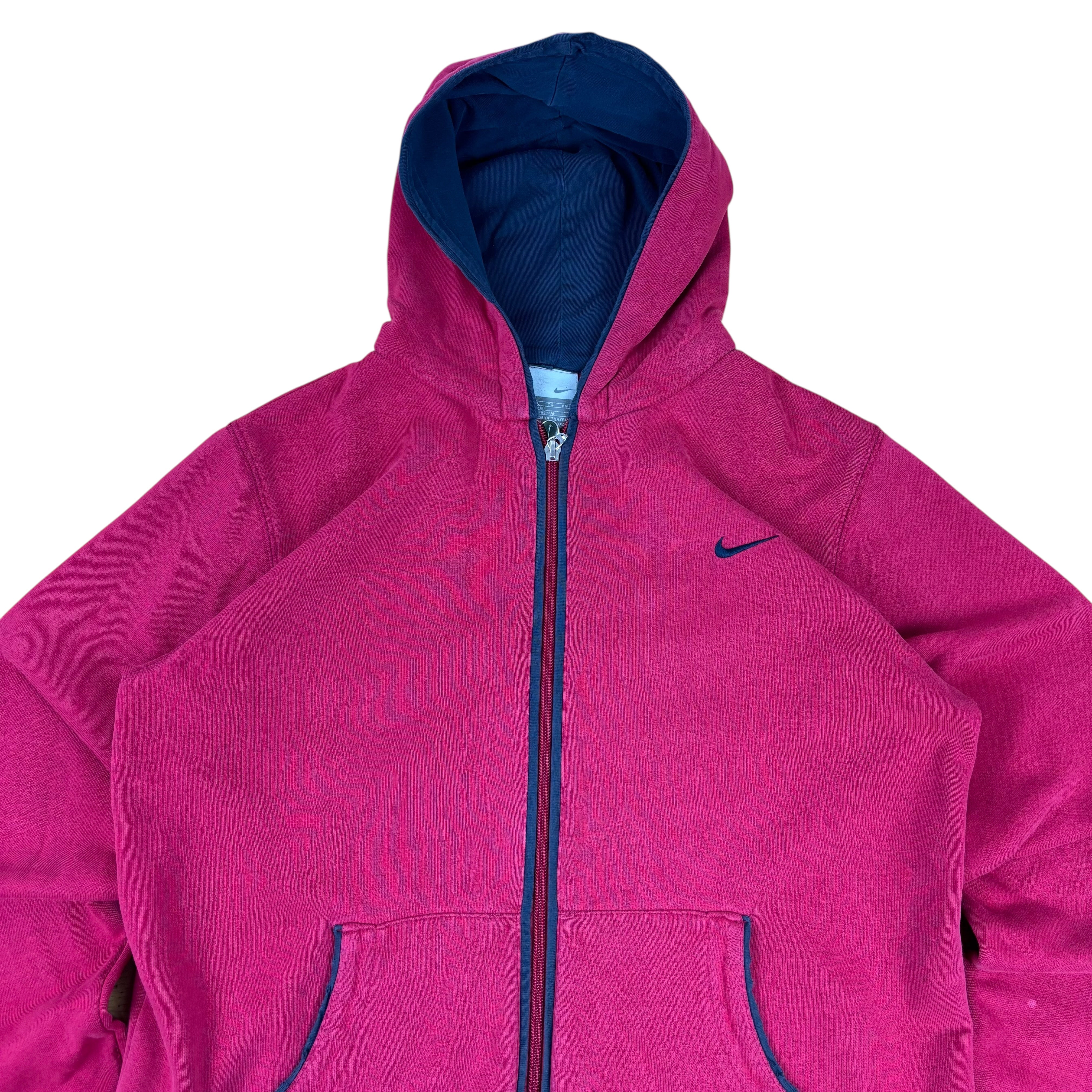 Nike Pink Y2K Zip Logo Hoodie (Women’s S)