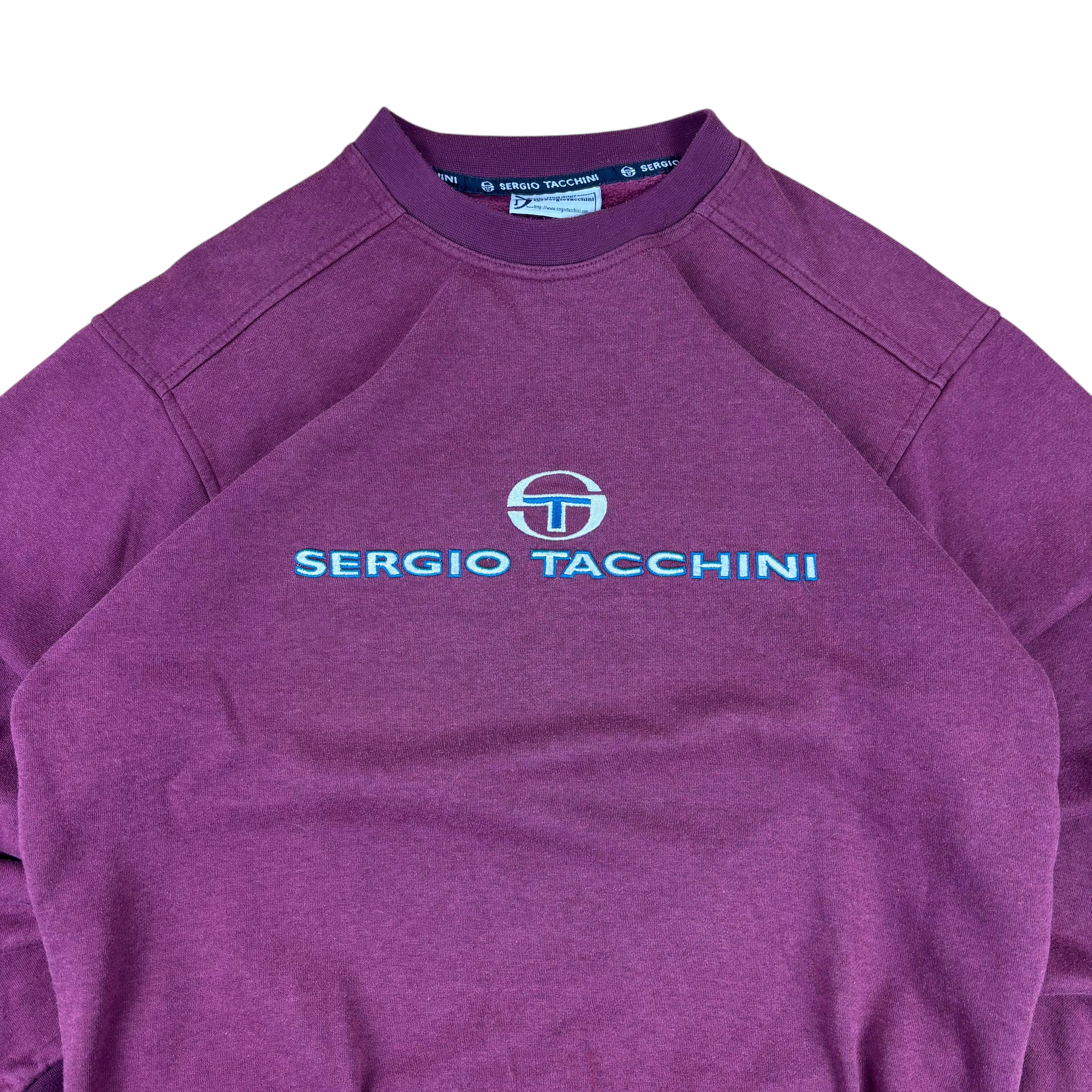Sergio Tacchini 90s Maroon Sweater (M)
