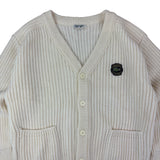 Lacoste Club Chemise Vintage Cream Knitted Tennis Cardigan (XL)