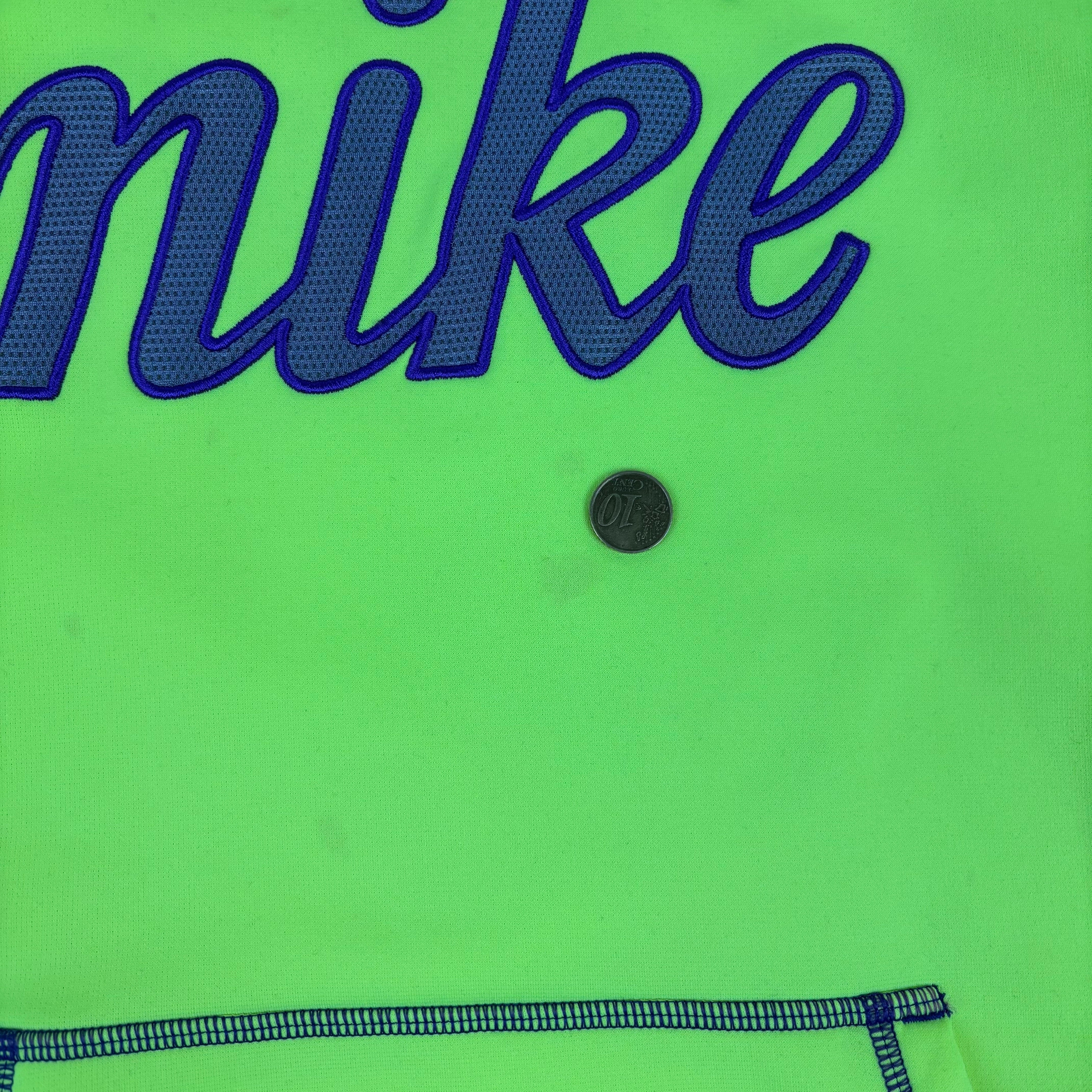 Nike Neon Yellow Spell-Out Hoodie (Women’s M)