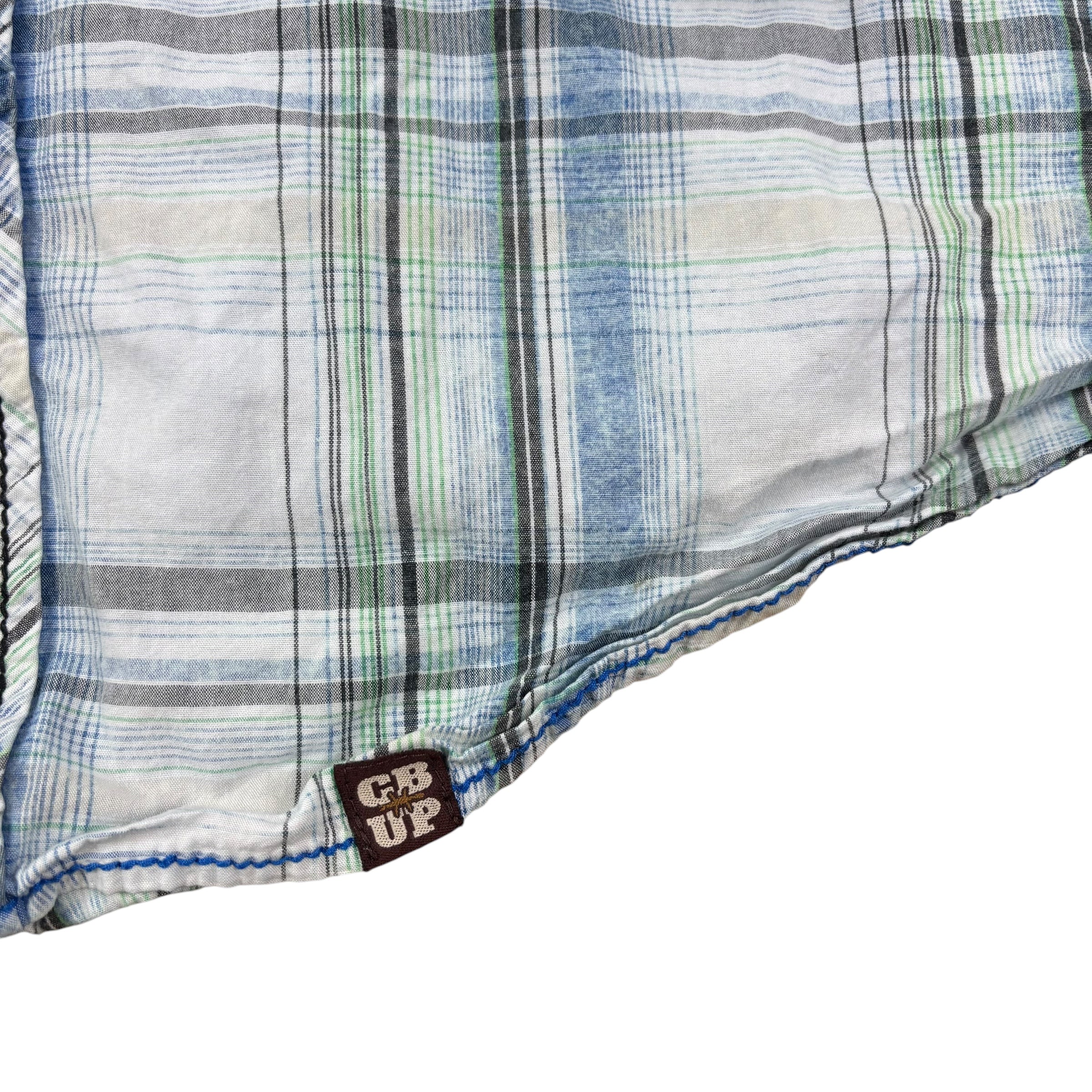 Cowboy Up Pearl Snap Plaid Shirt (XL)