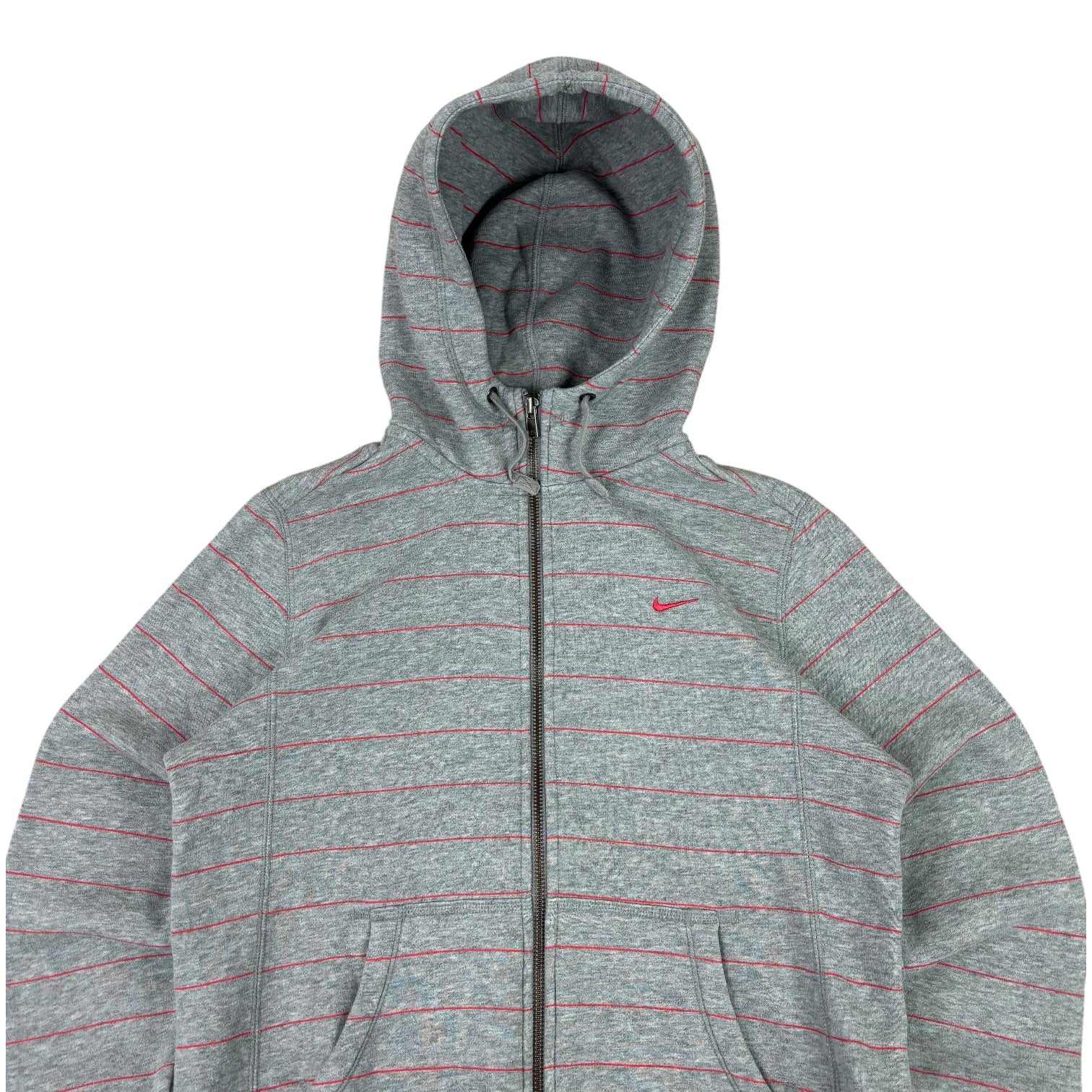 Nike Y2K Red Striped Hoodie (Women’s M)