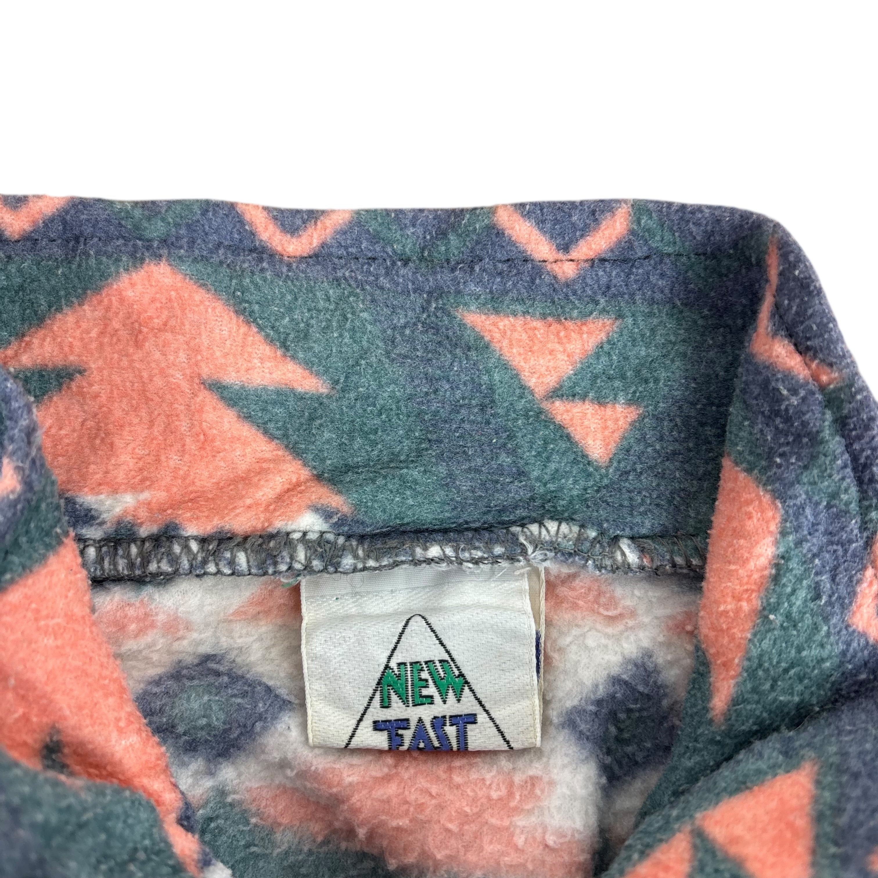 New Fast Vintage Q-Zip Pattern Fleece (XXL)