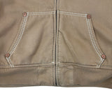 True Religion Y2K Contrast Stitch Faux-Fur Lined Hoodie (XL)