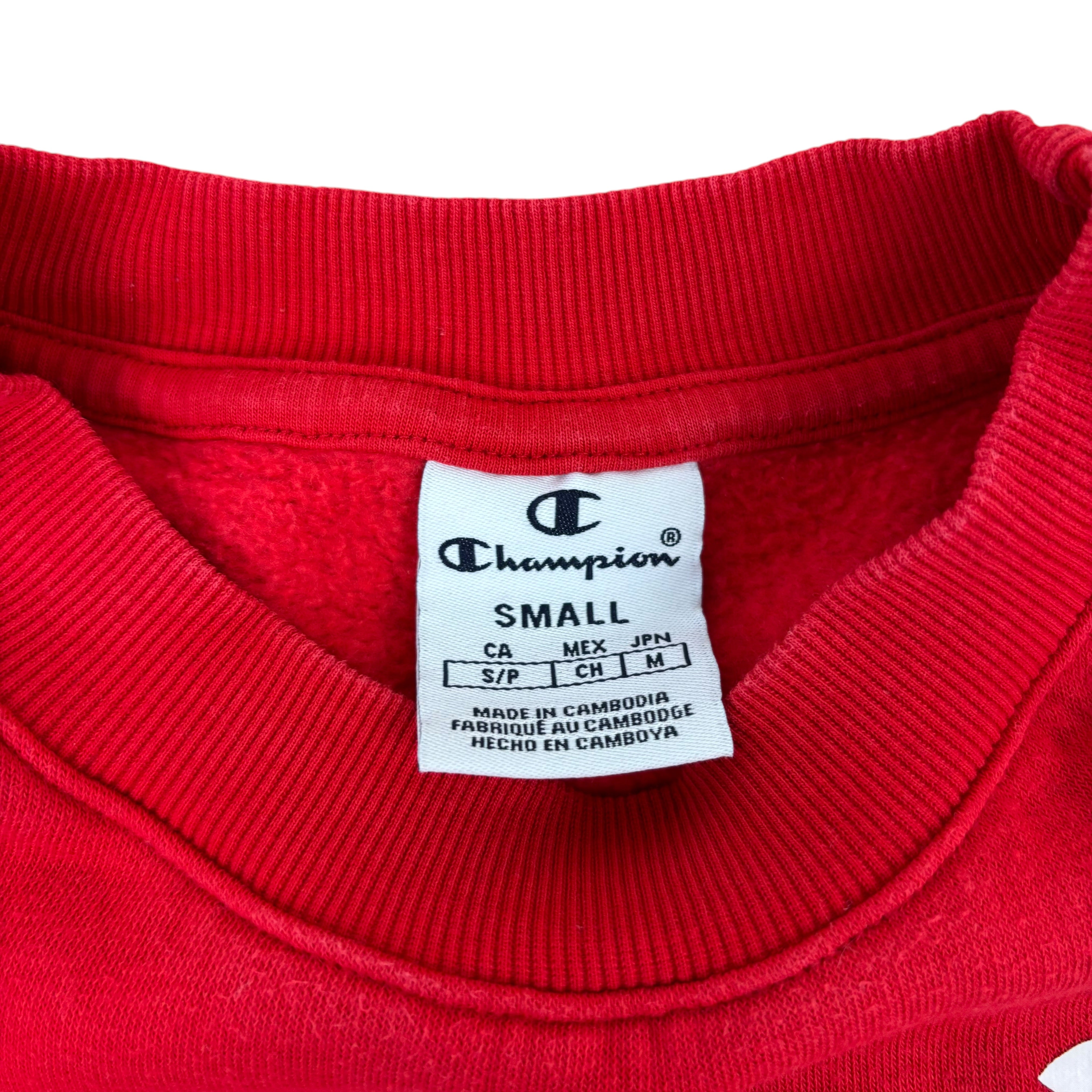 Champion Myla Love Basketball Red Cropped Sweater (Women’s S)