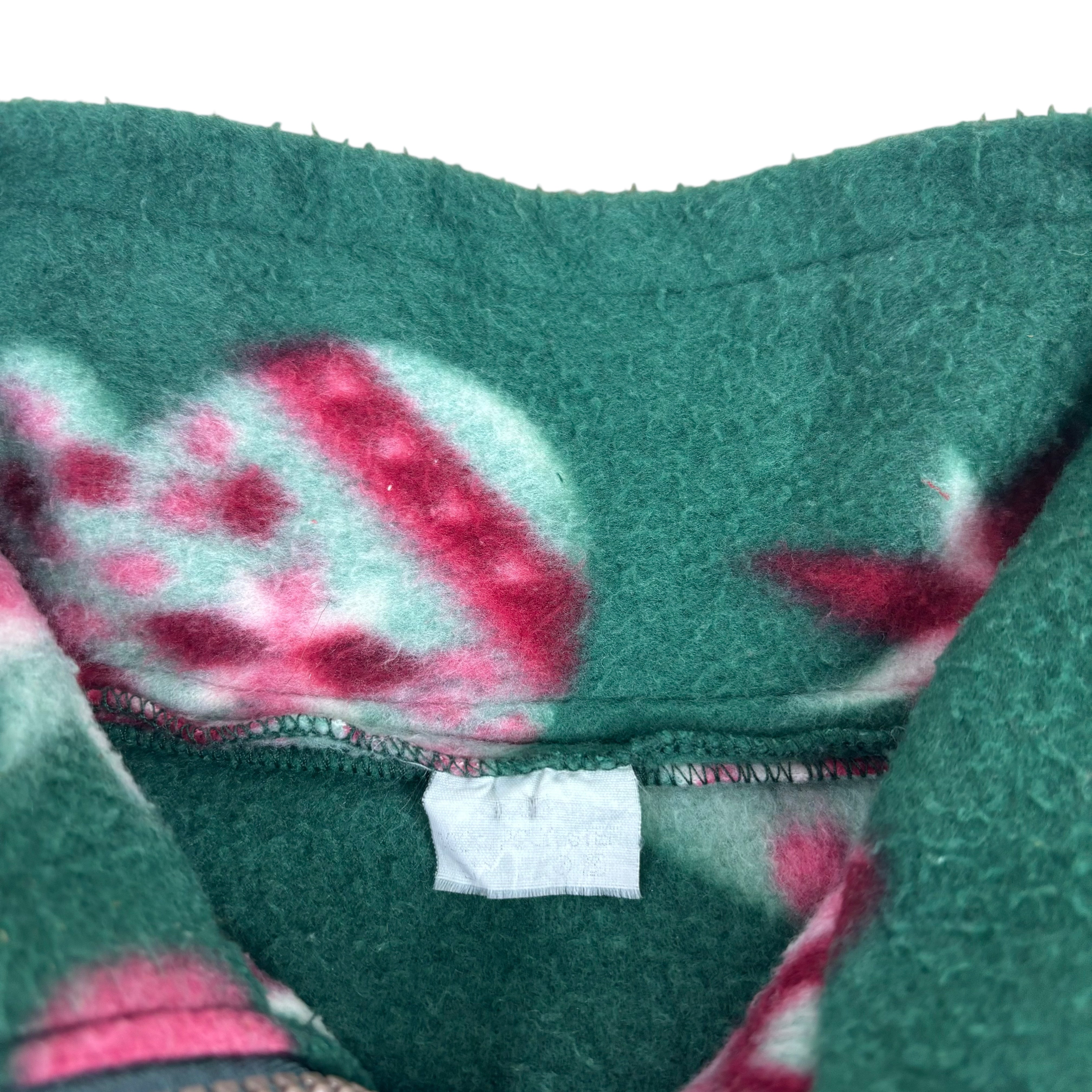 Vintage Green Winter Pattern Fleece (Women’s L)