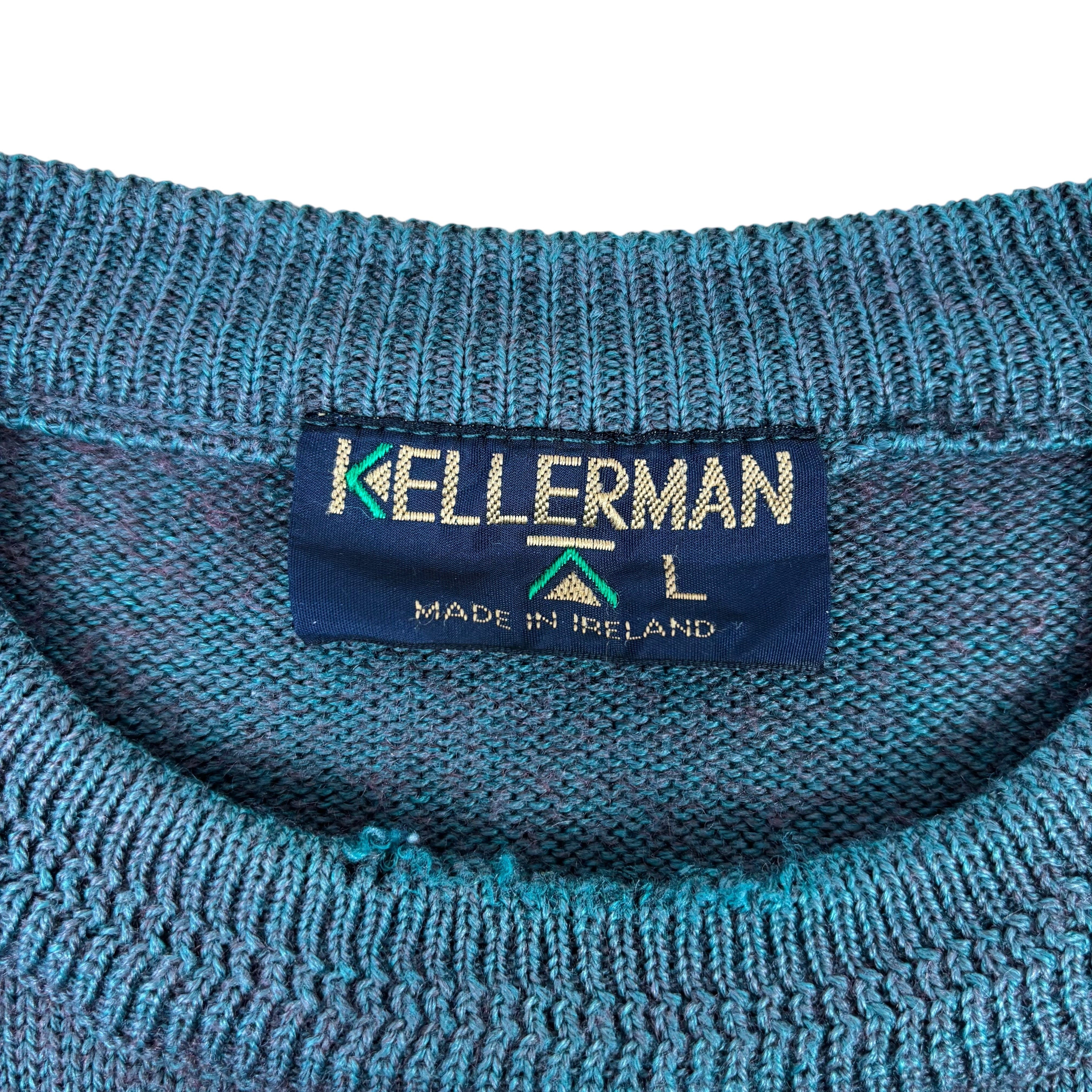 Kellerman Vintage Made in Ireland Knitted Fisherman Sweater (L)