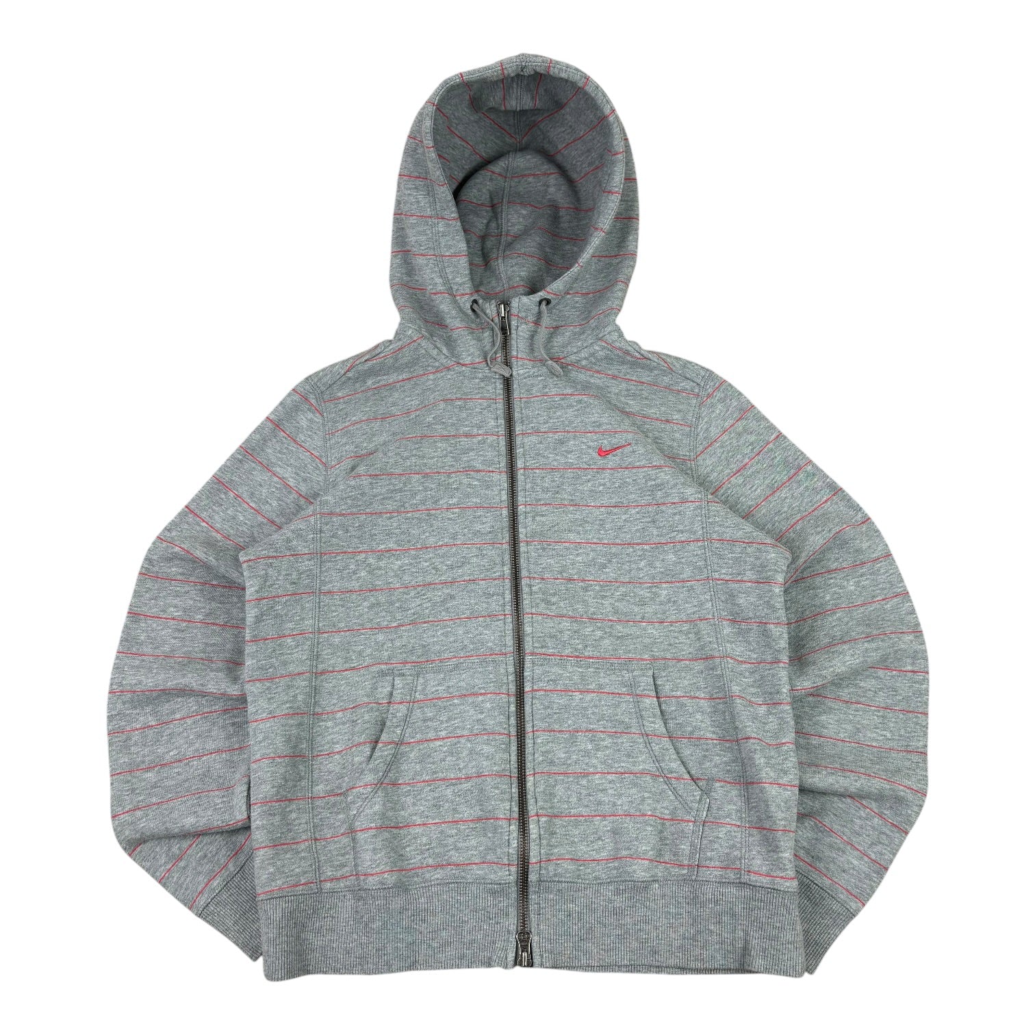 Nike Y2K Red Striped Hoodie (Women’s M)